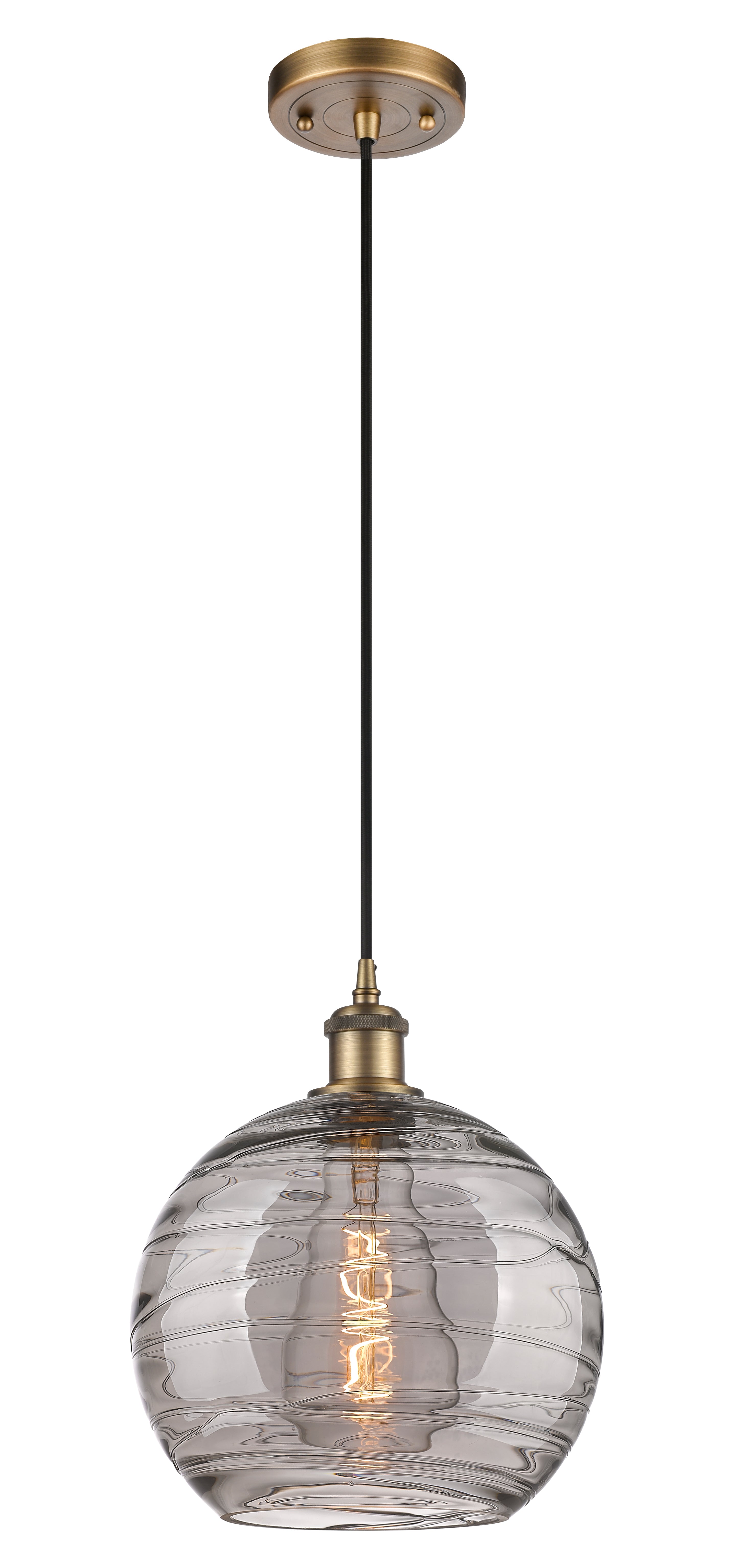 Ballston Mini Pendant Antique Brass Finish