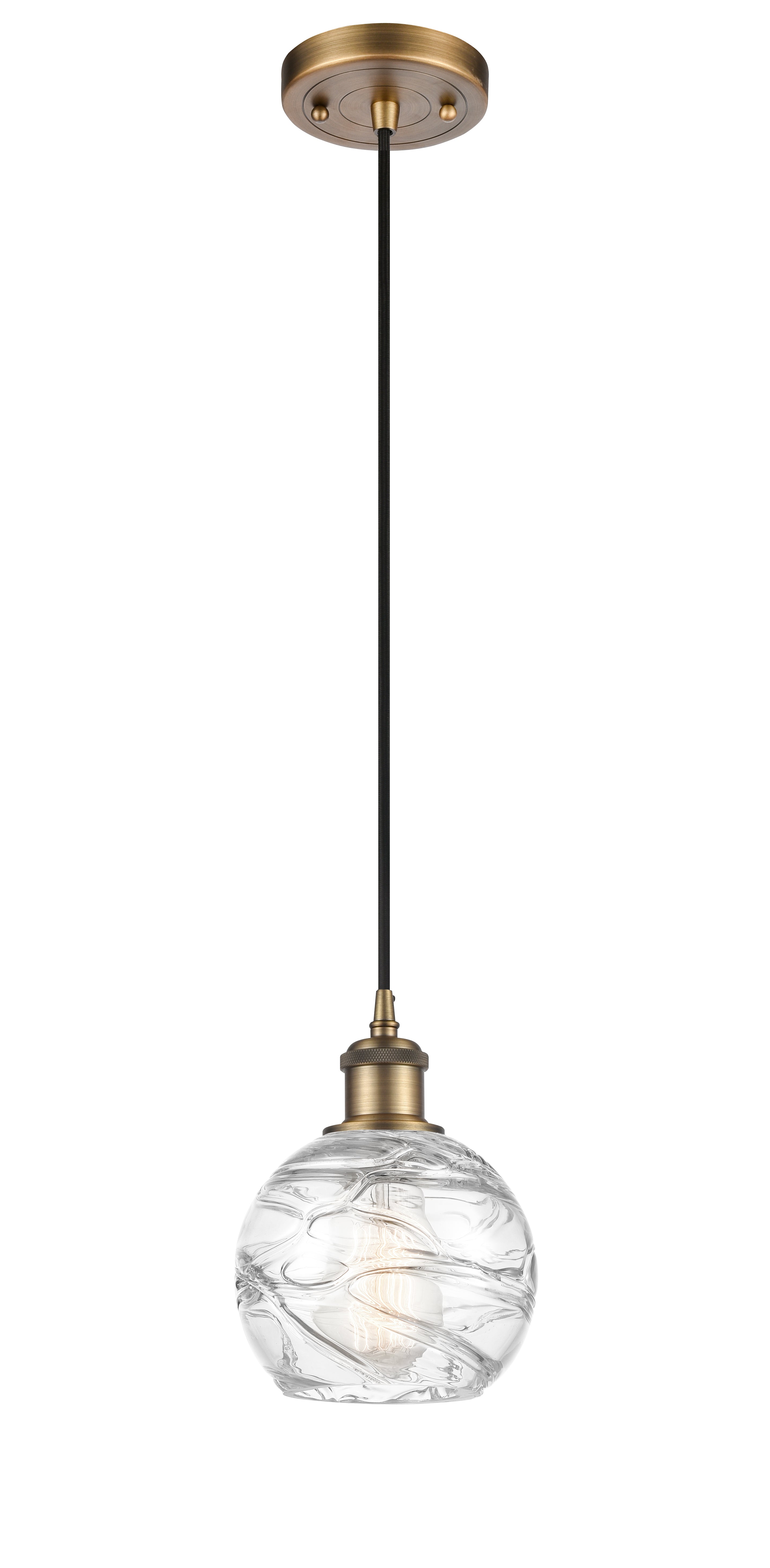 Ballston Mini Pendant Antique Brass Finish