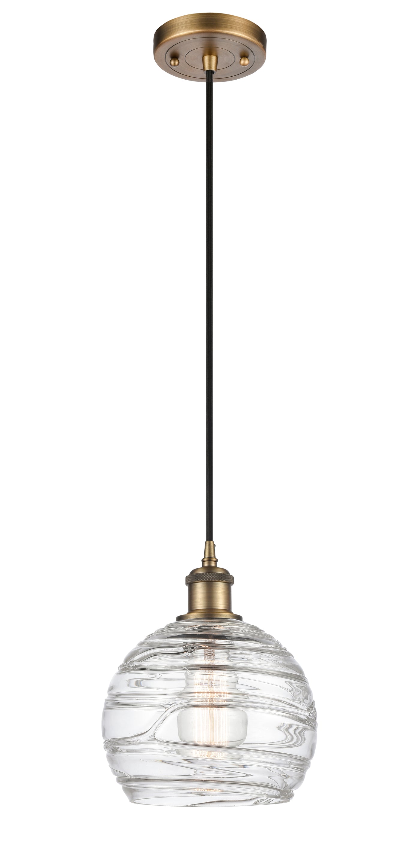 Ballston Mini Pendant Antique Brass Finish