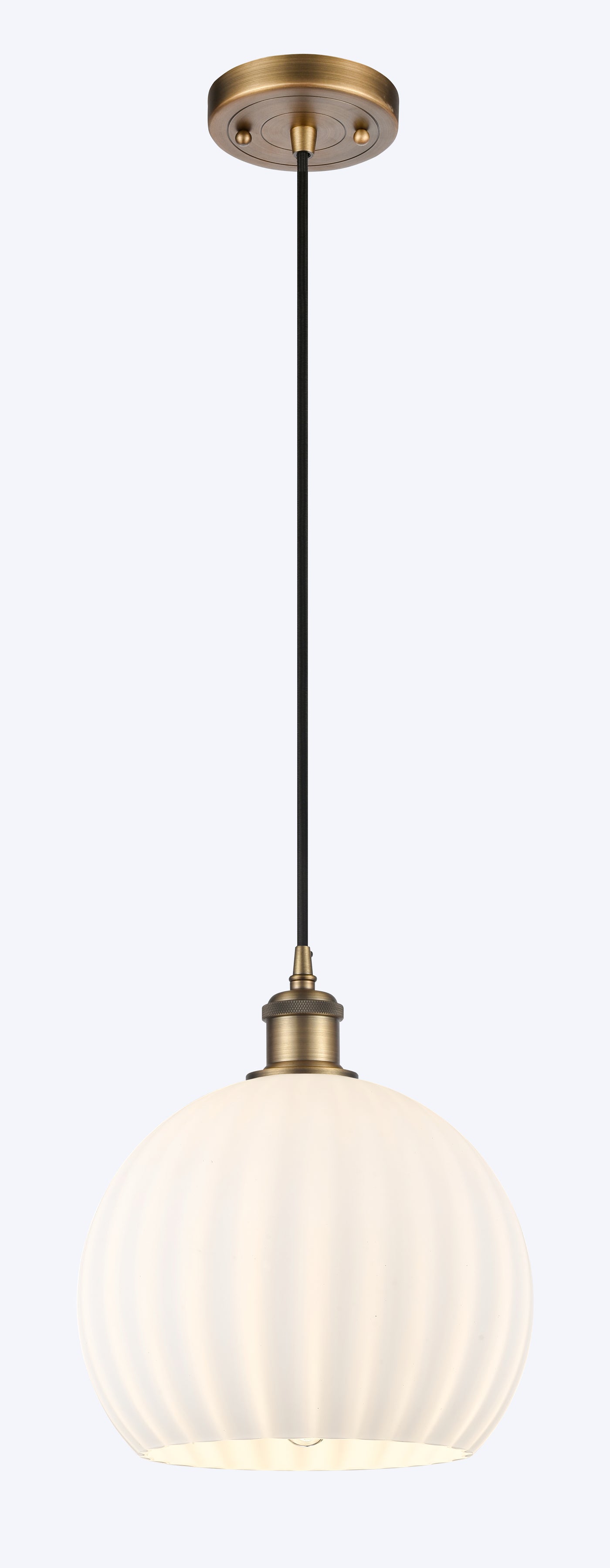 Ballston Mini Pendant Antique Brass 10 Inch