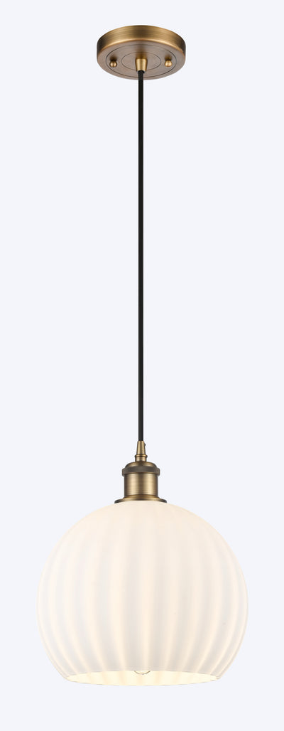 Ballston Mini Pendant Antique Brass 10 Inch