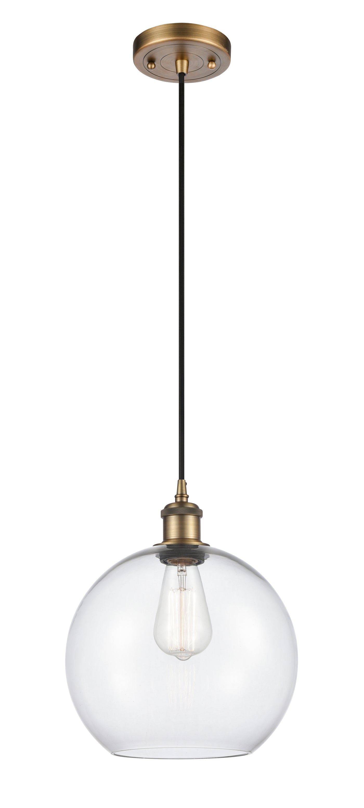 Ballston Mini Pendant Antique Brass Finish