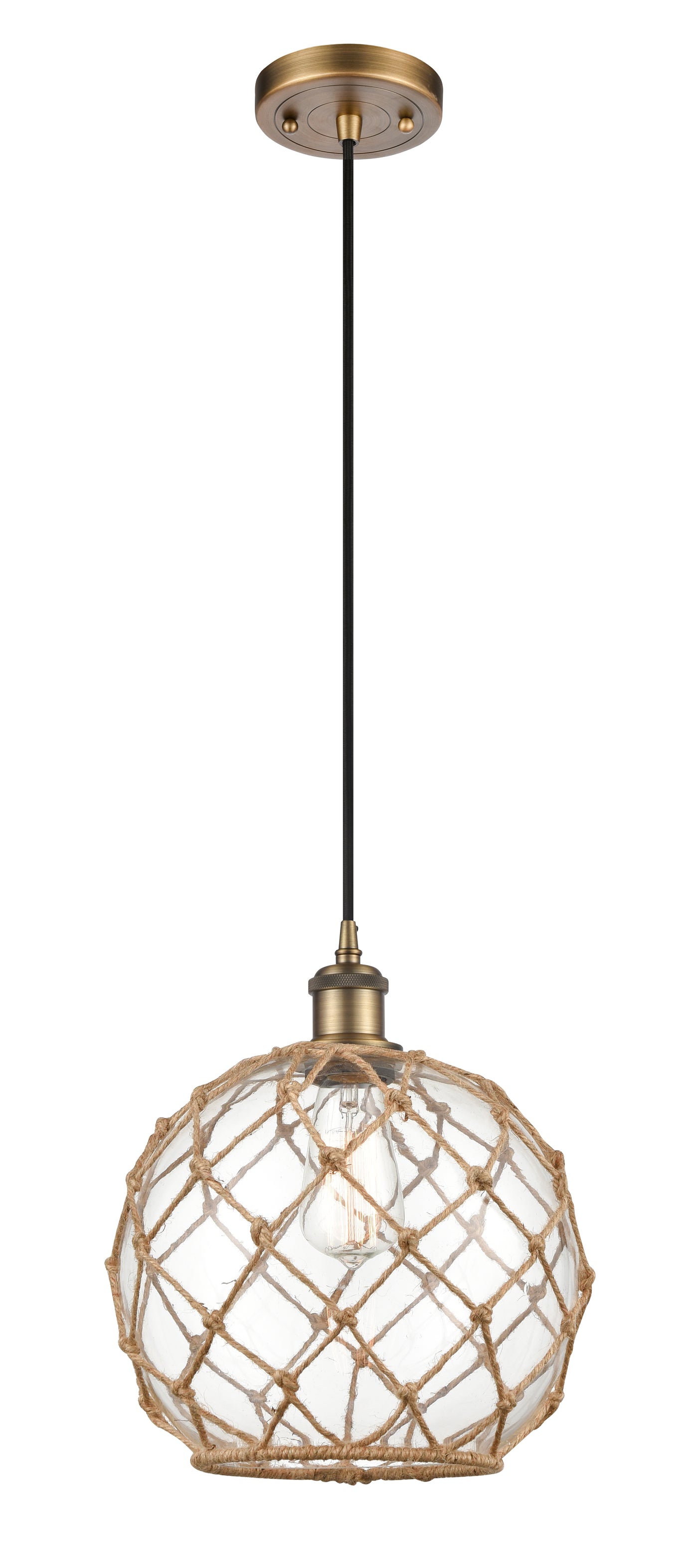 Ballston Mini Pendant Antique Brass Finish