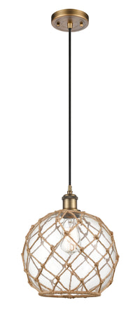 Ballston Mini Pendant Antique Brass Finish