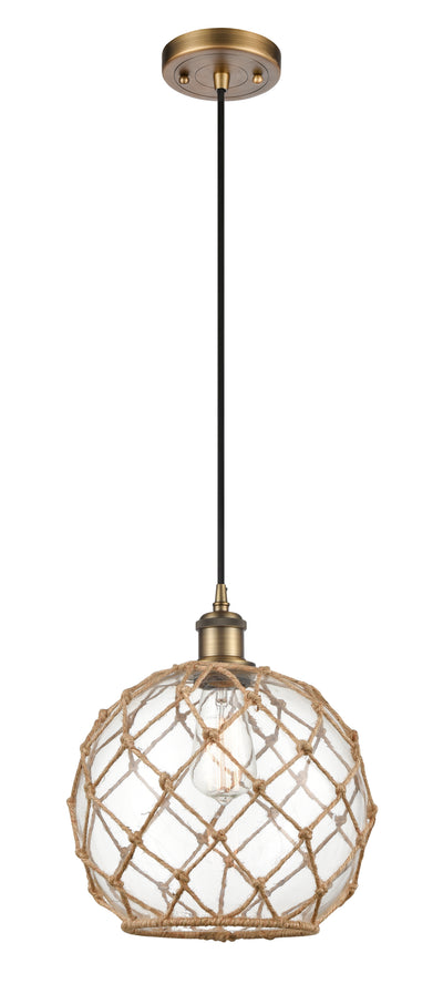 Ballston Mini Pendant Antique Brass Finish