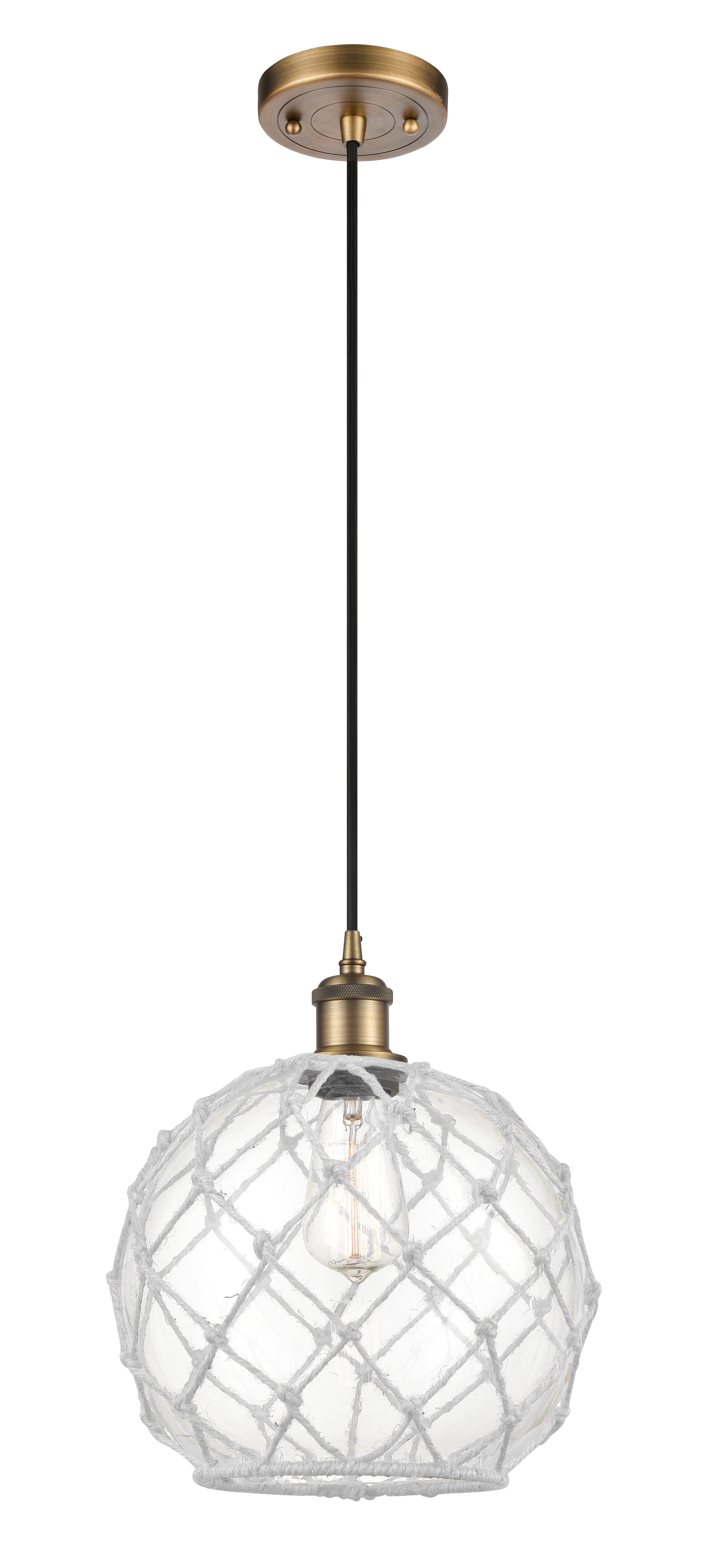 Ballston Mini Pendant Antique Brass Finish