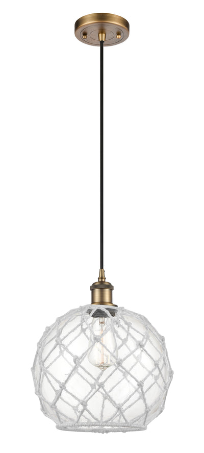 Ballston Mini Pendant Antique Brass Finish