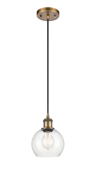 Ballston Mini Pendant Antique Brass Finish