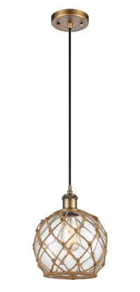 Ballston Mini Pendant Cast Brass 8 Inch