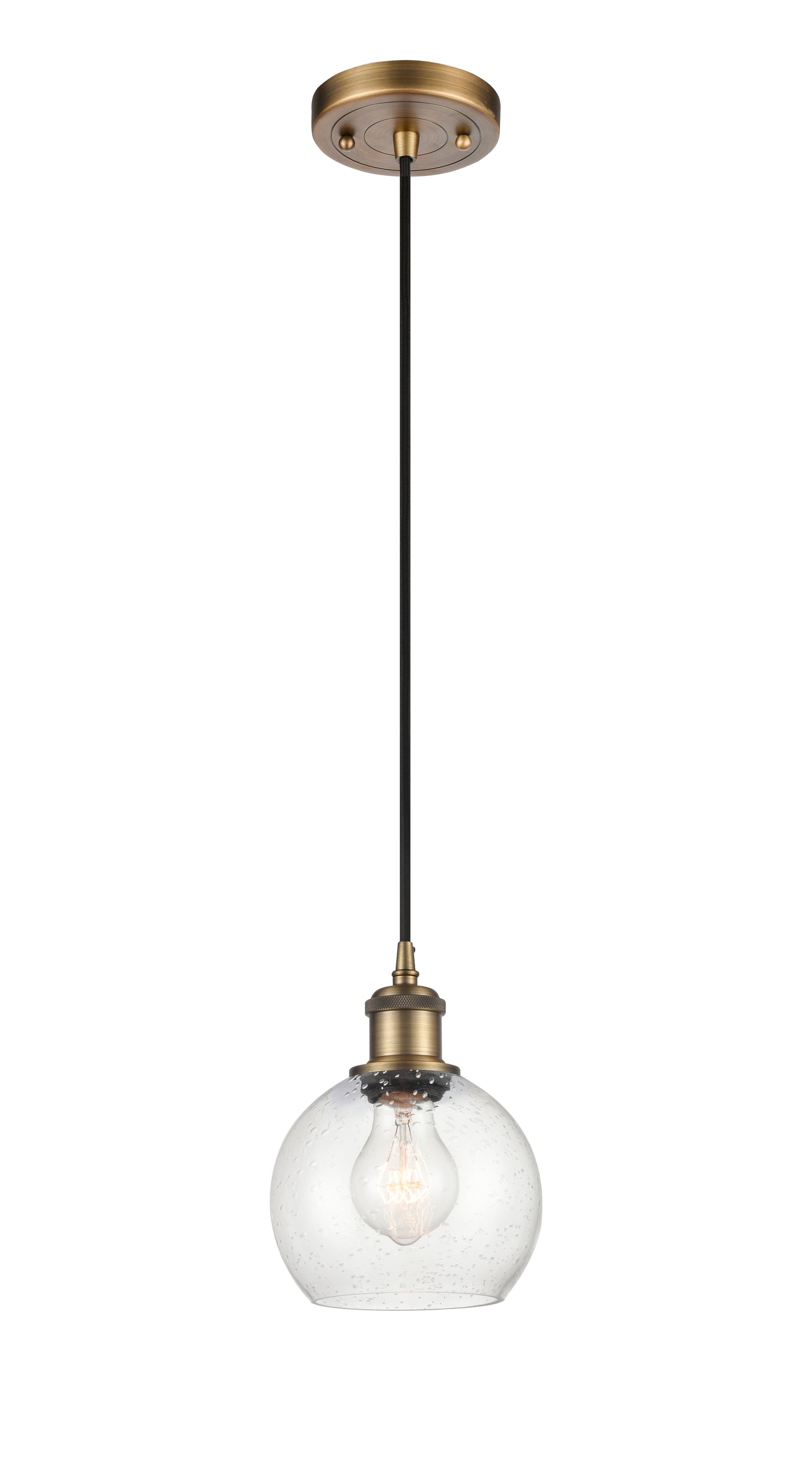 Ballston Mini Pendant Antique Brass Finish
