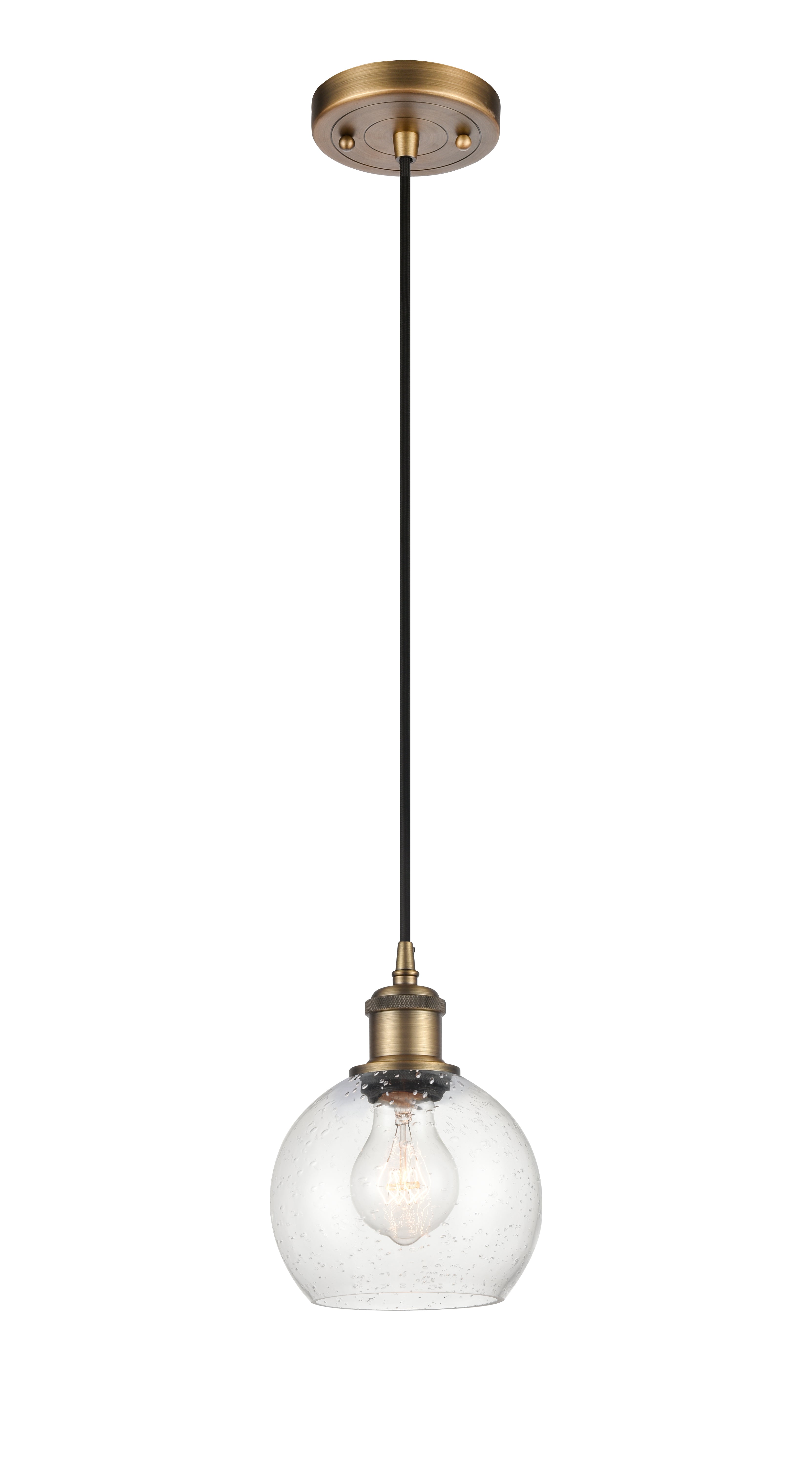 Ballston Mini Pendant Antique Brass Finish