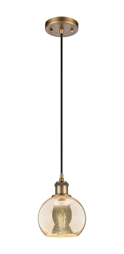 Ballston Mini Pendant Antique Brass Finish