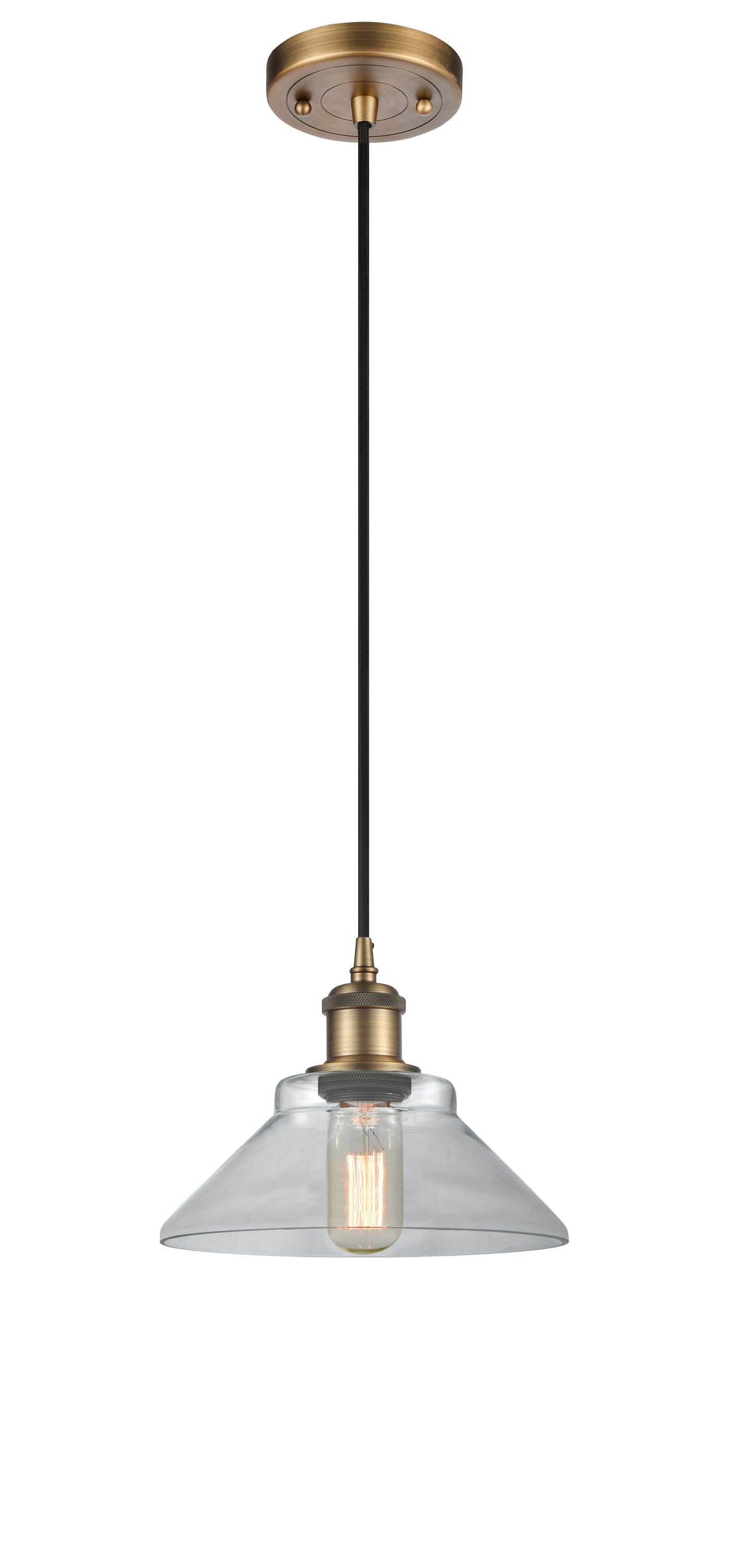 Ballston Mini Pendant Antique Brass Finish