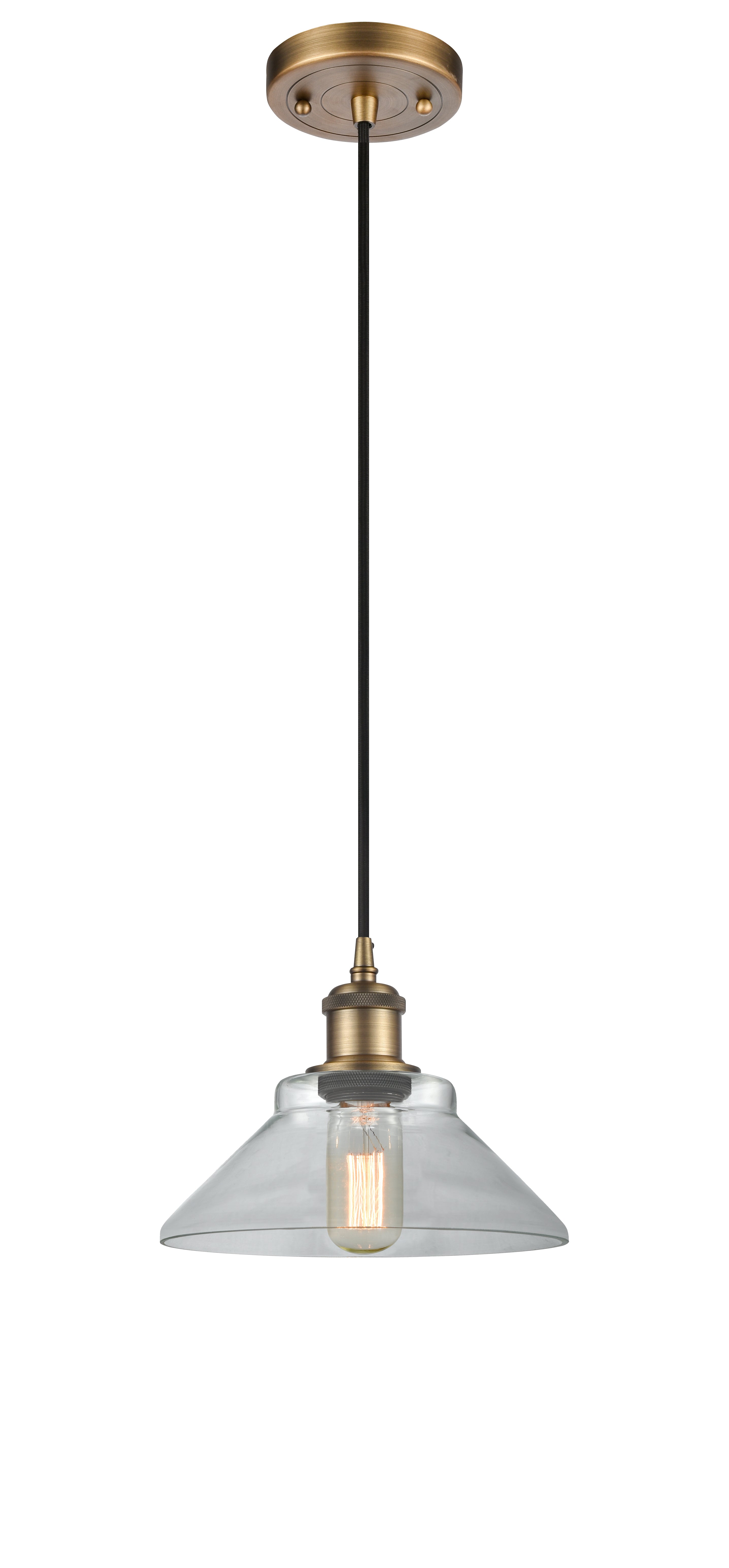 Ballston Mini Pendant Antique Brass Finish