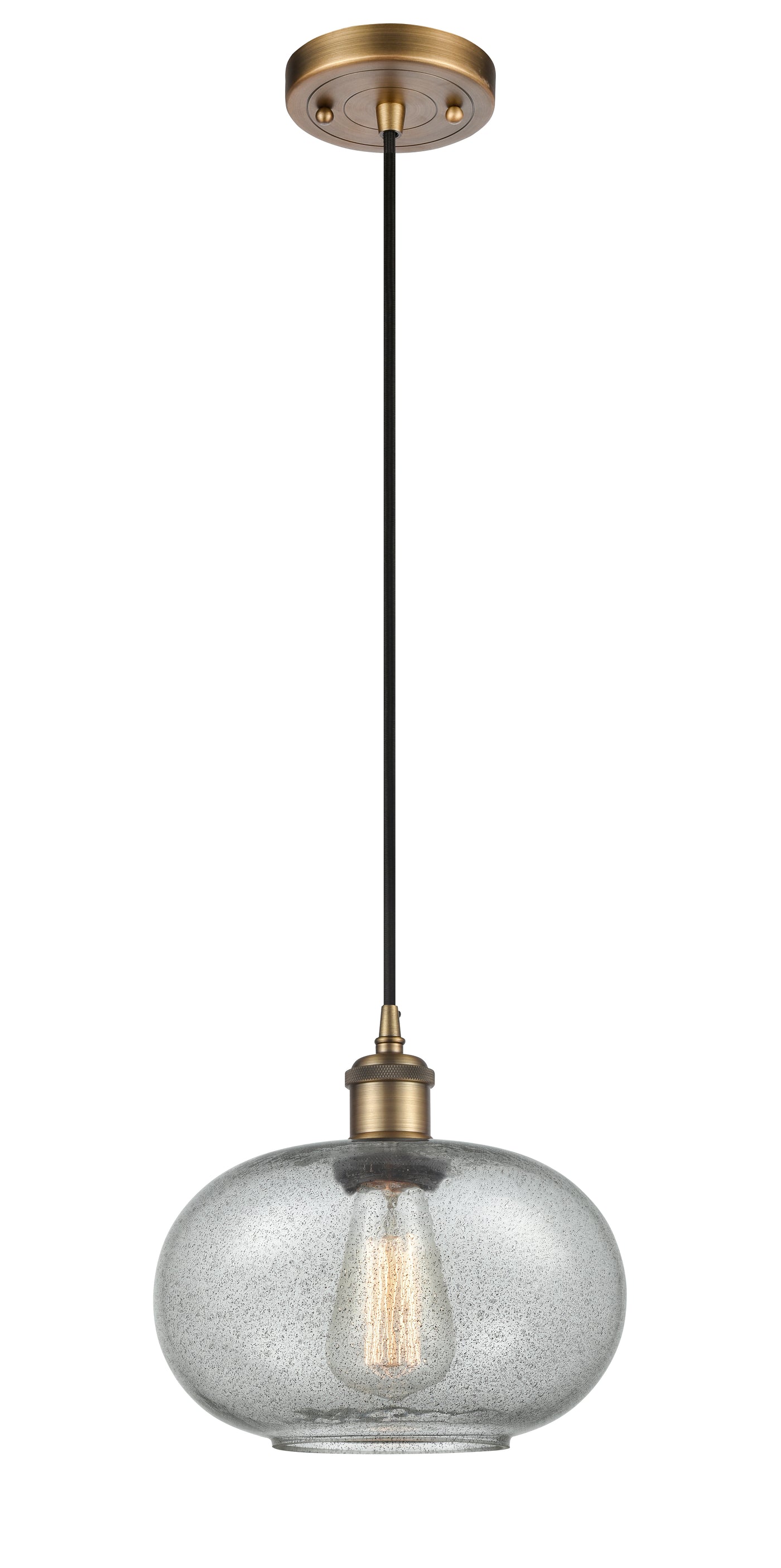 Ballston Mini Pendant Antique Brass Finish