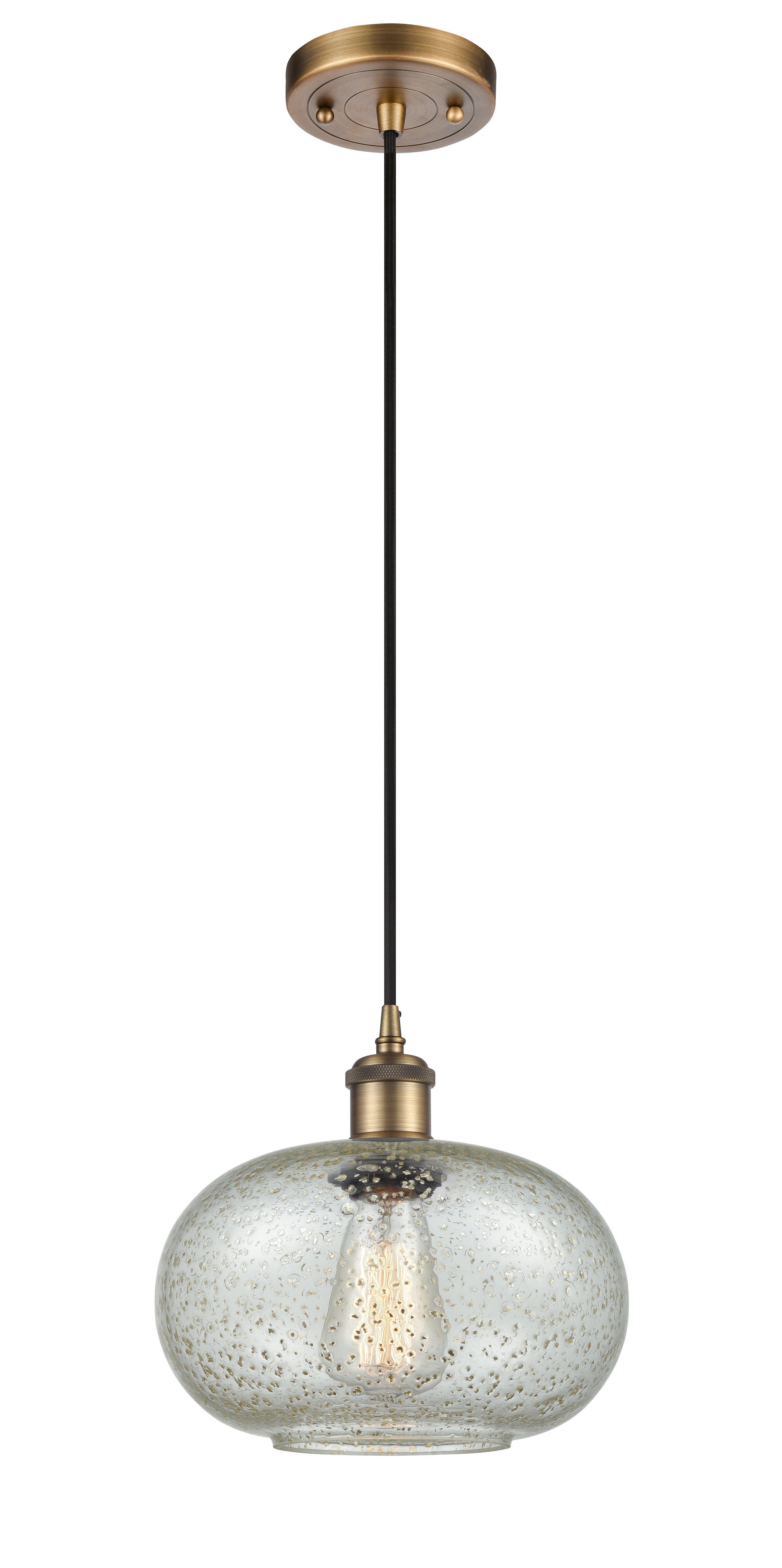 Ballston Mini Pendant Antique Brass Finish