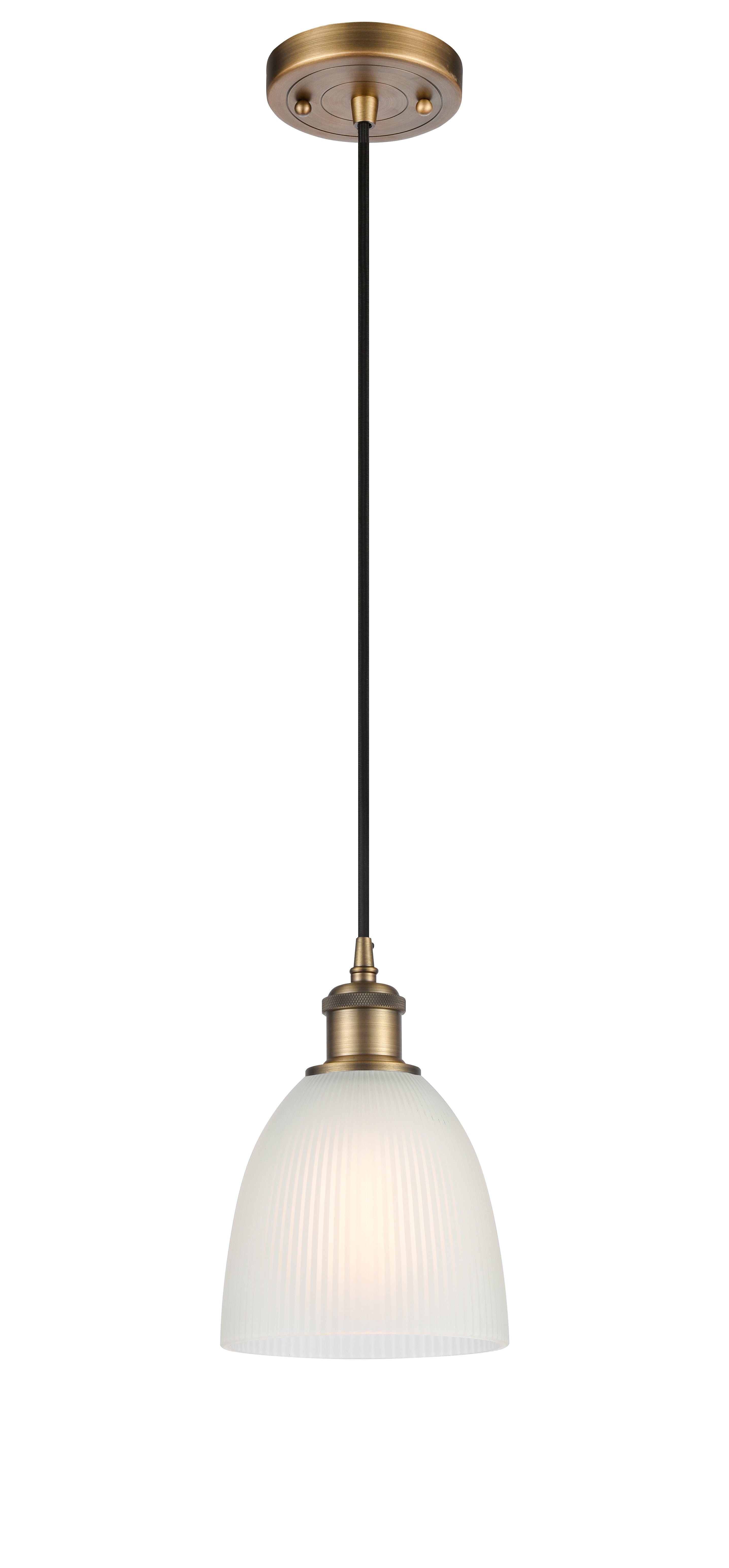 Ballston Mini Pendant Antique Brass 6 Inch