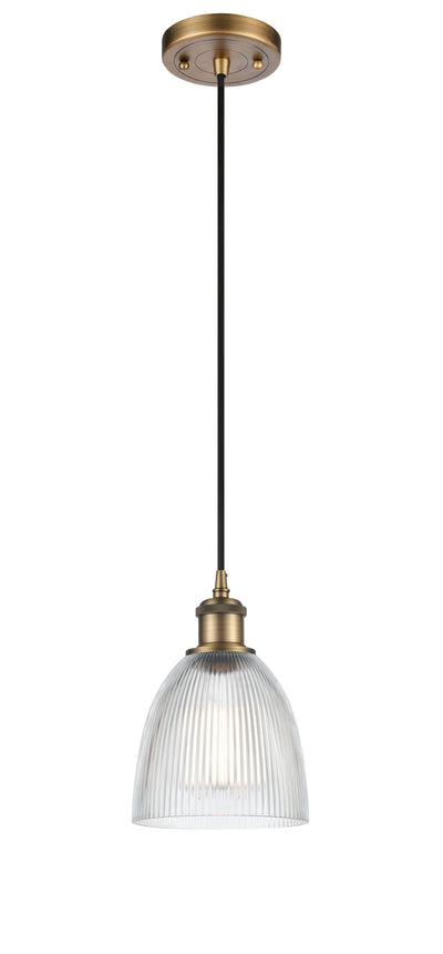 Ballston Mini Pendant Antique Brass Finish