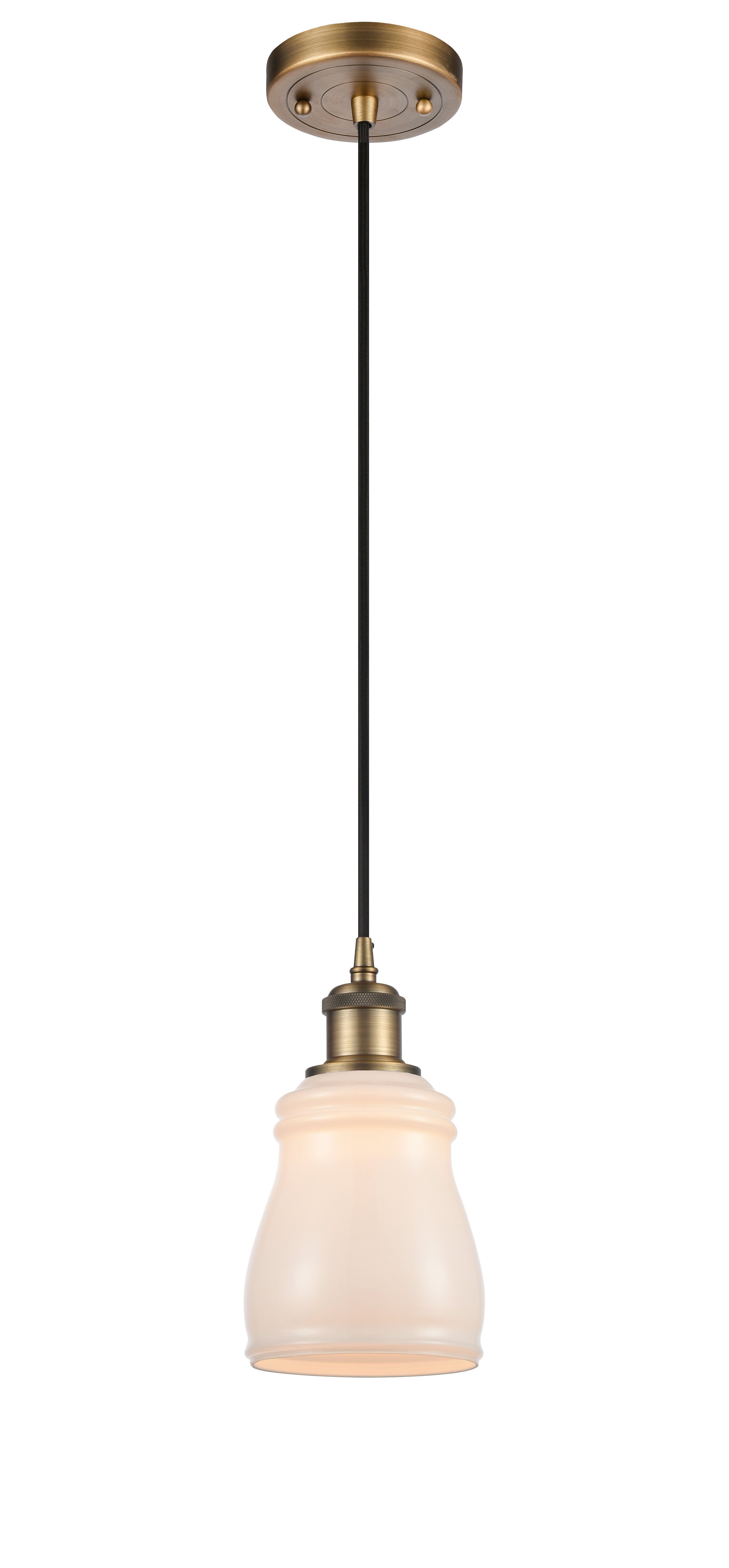 Ballston Mini Pendant Antique Brass Finish