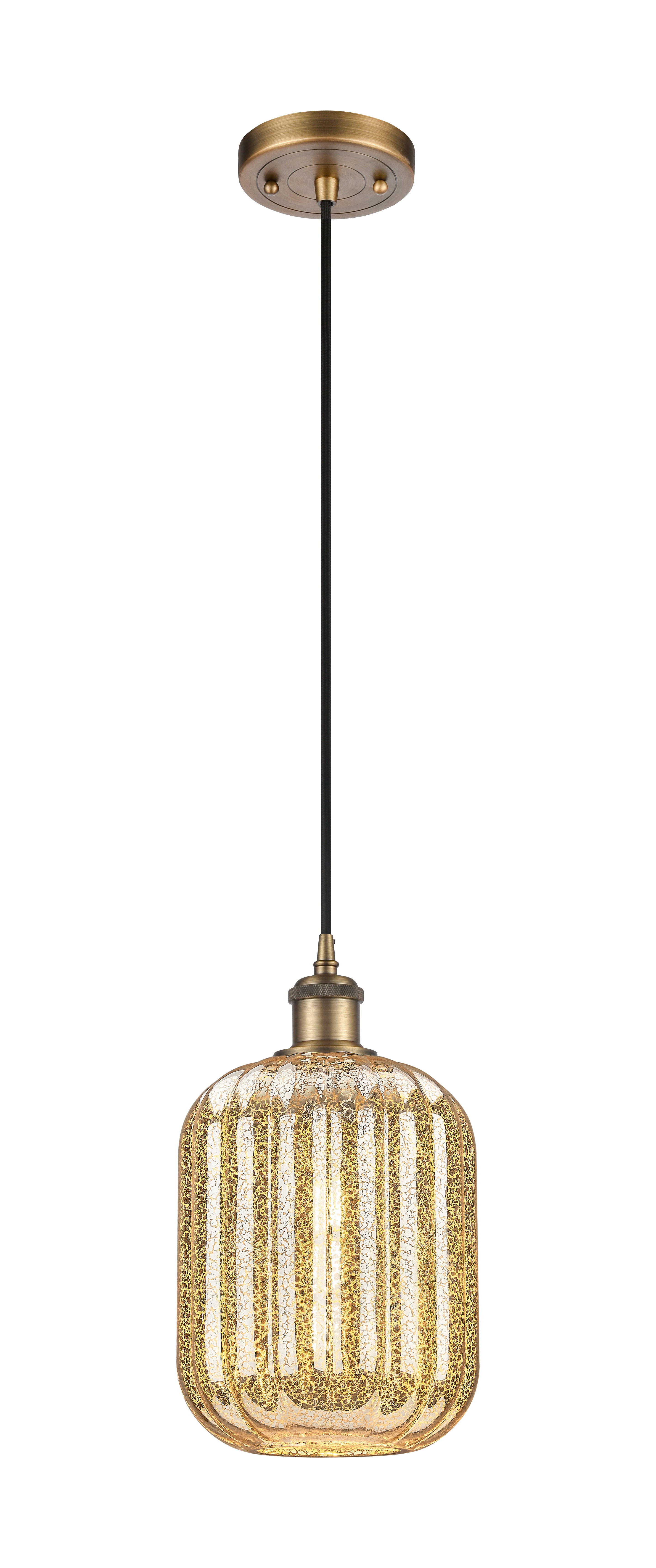 Ballston Mini Pendant Antique Brass Finish