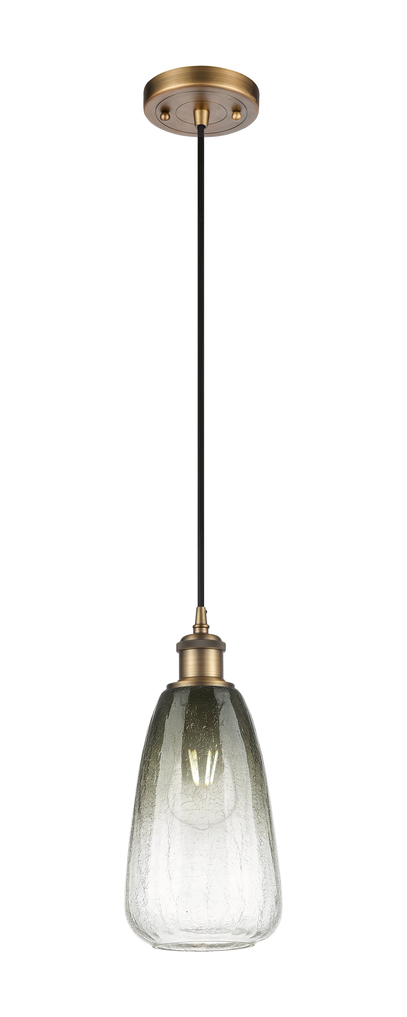 Ballston Mini Pendant Antique Brass 6 Inch