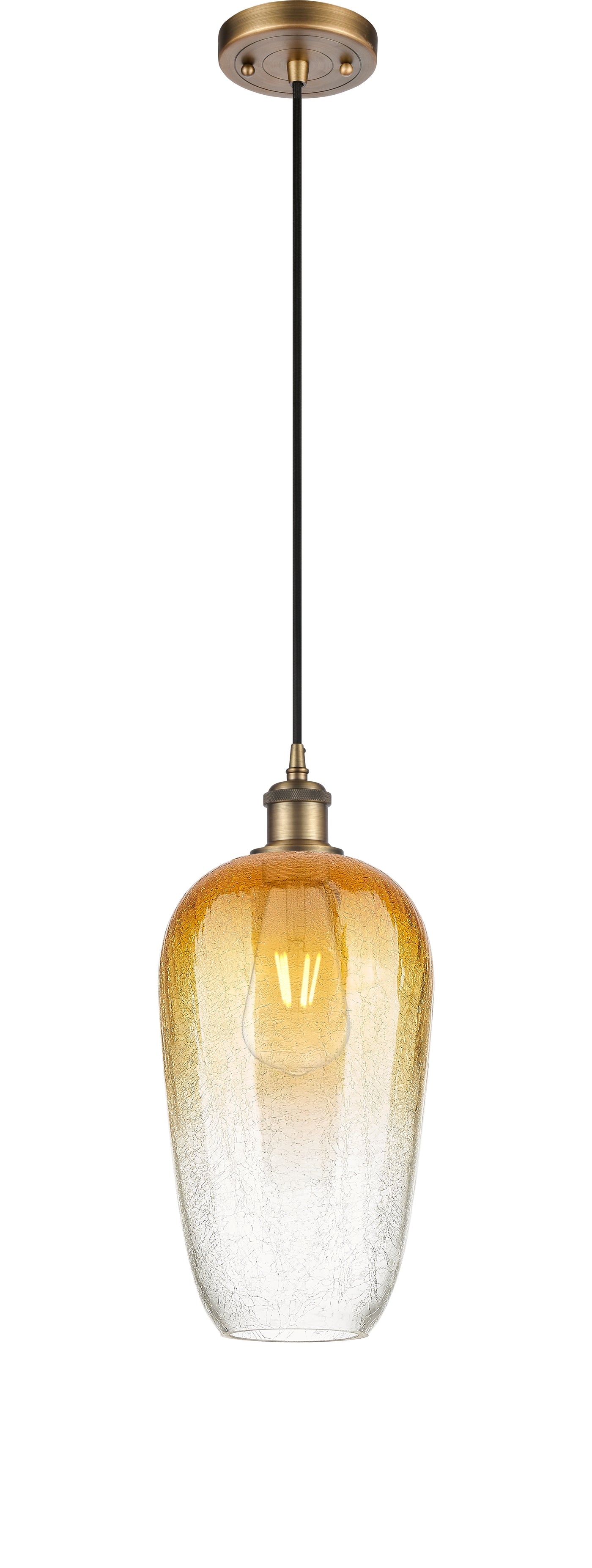 Ballston Mini Pendant Antique Brass 7 Inch
