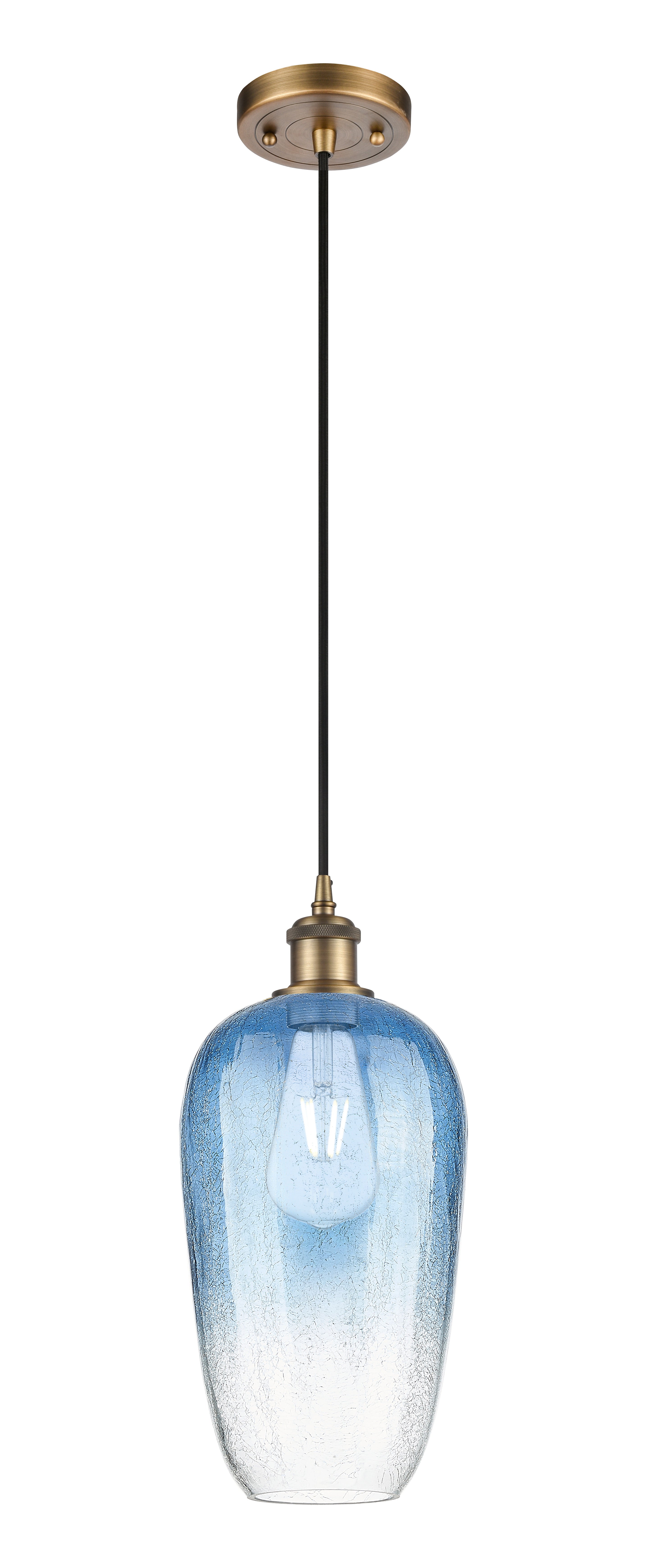 Ballston Mini Pendant Antique Brass 7 Inch