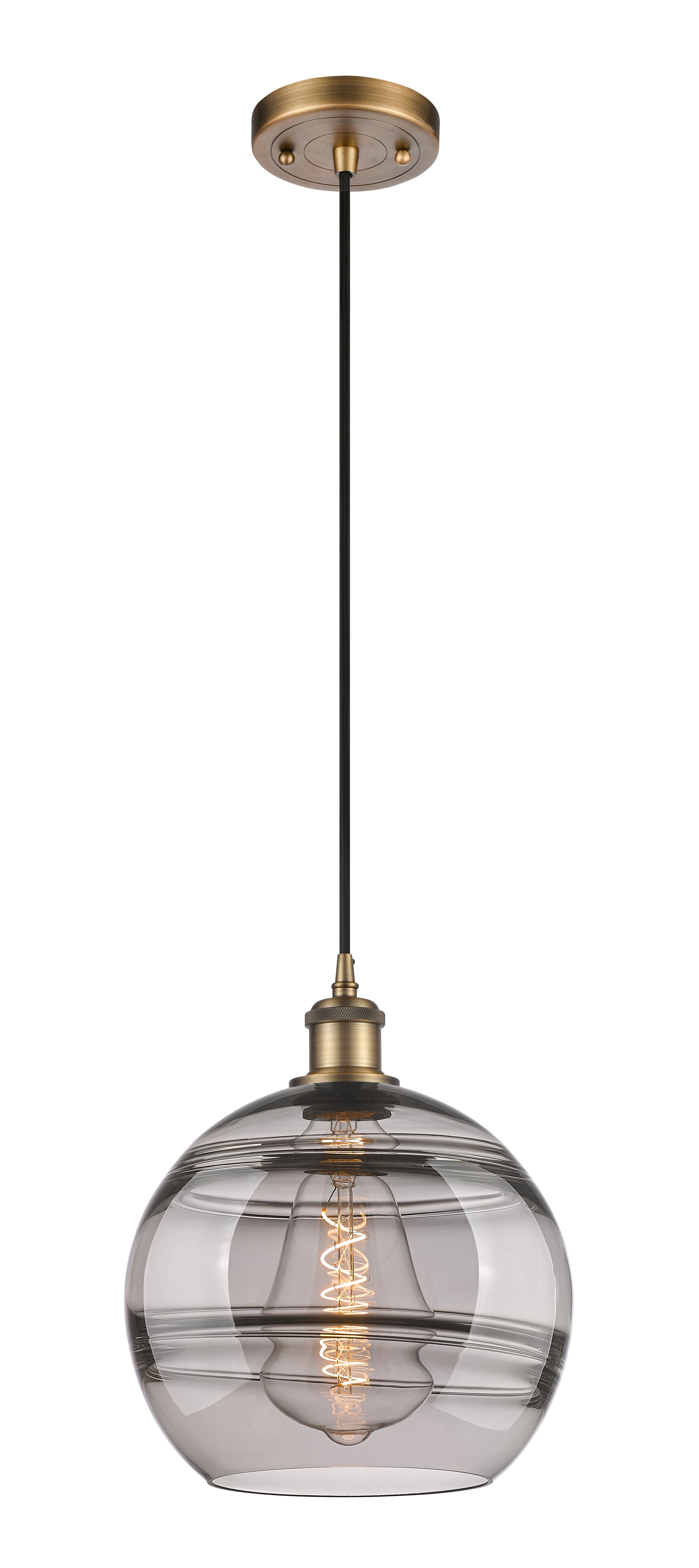 Ballston Mini Pendant Antique Brass Finish