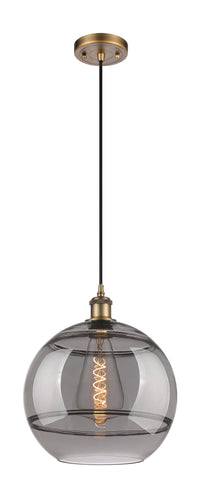 Ballston Mini Pendant Antique Brass Glass