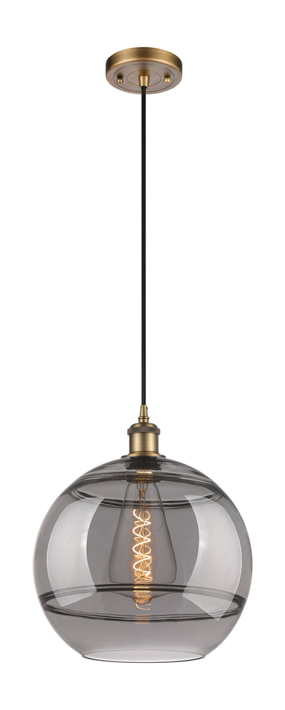 Ballston Mini Pendant Antique Brass Glass