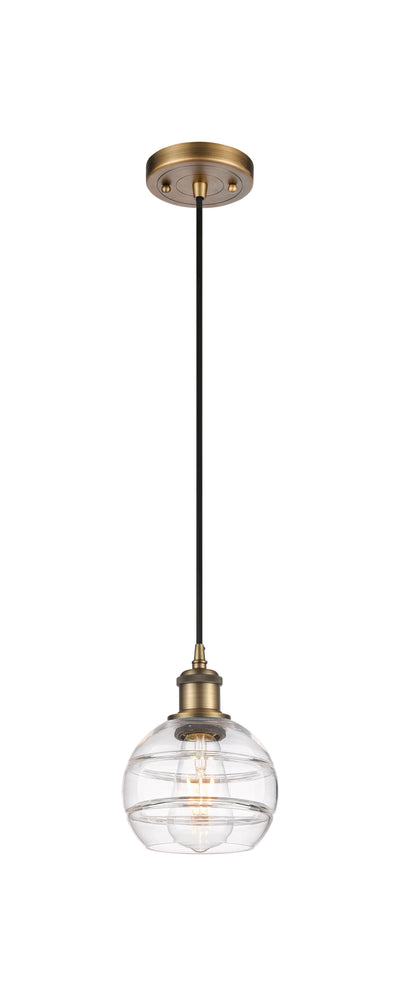 Ballston Mini Pendant Antique Brass Finish