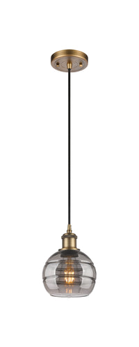 Ballston Mini Pendant Antique Brass Finish