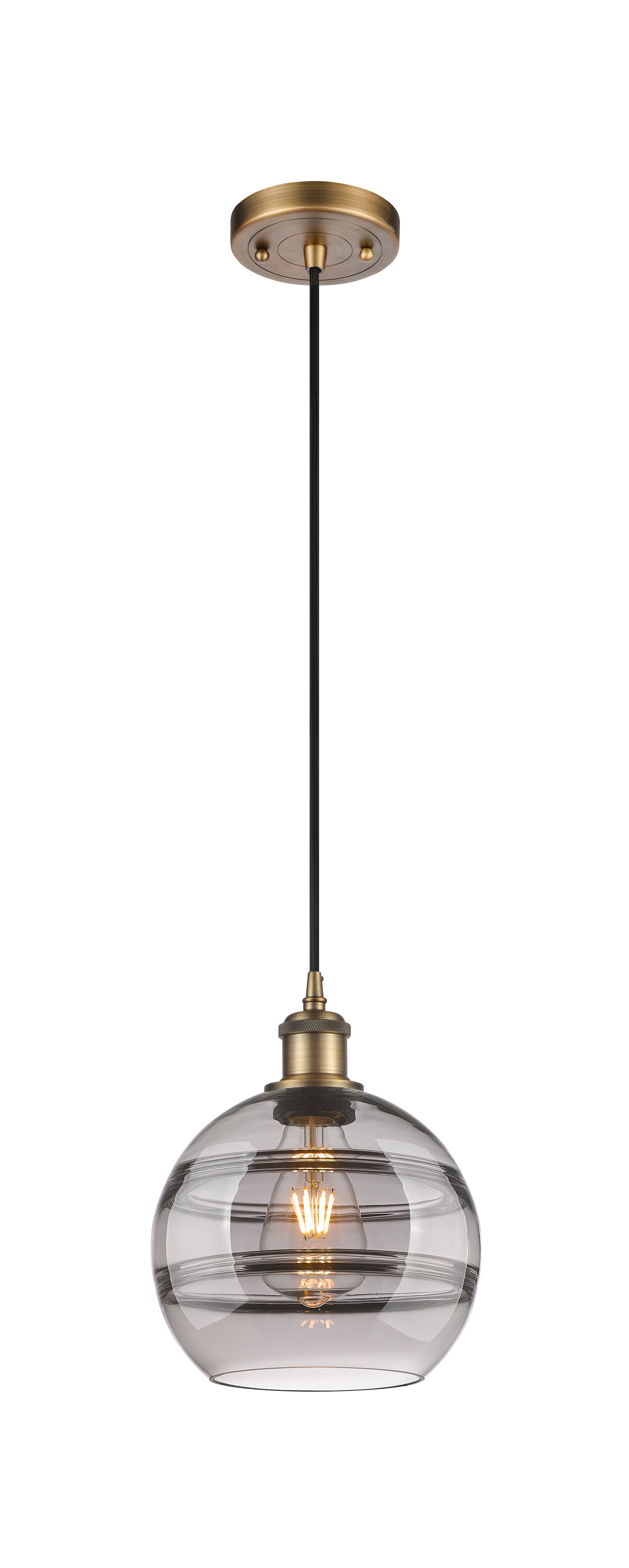 Ballston Mini Pendant Antique Brass Finish