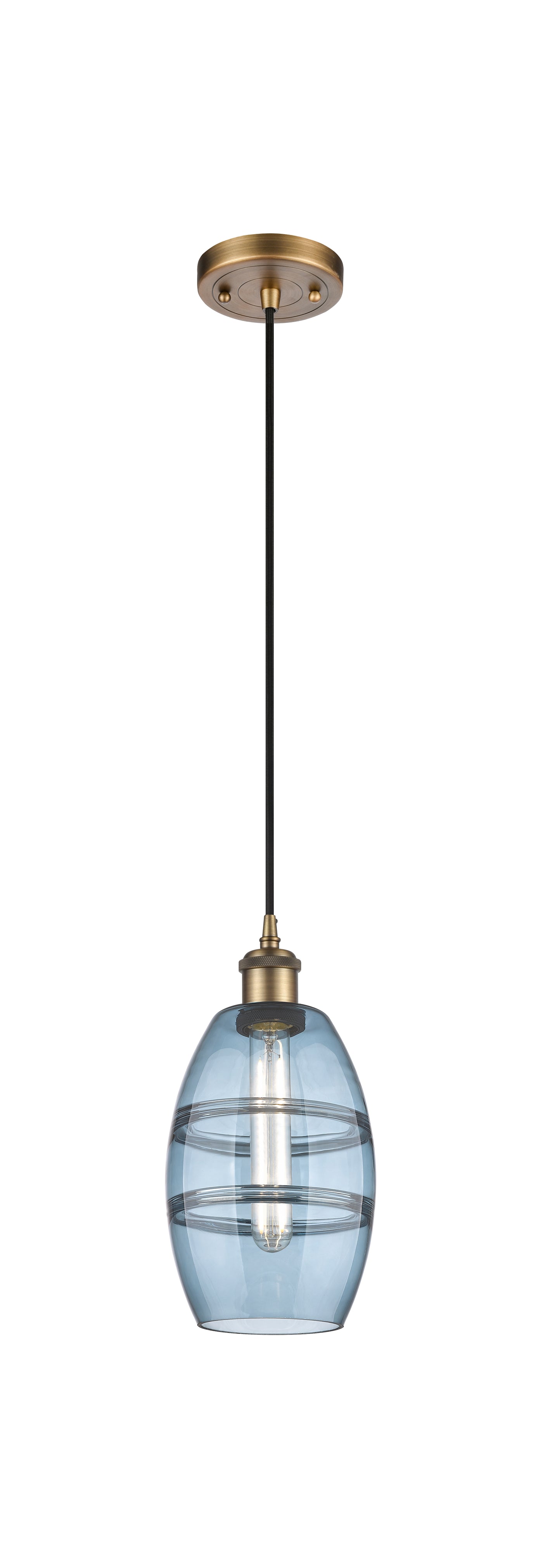 Ballston Mini Pendant Antique Brass Finish