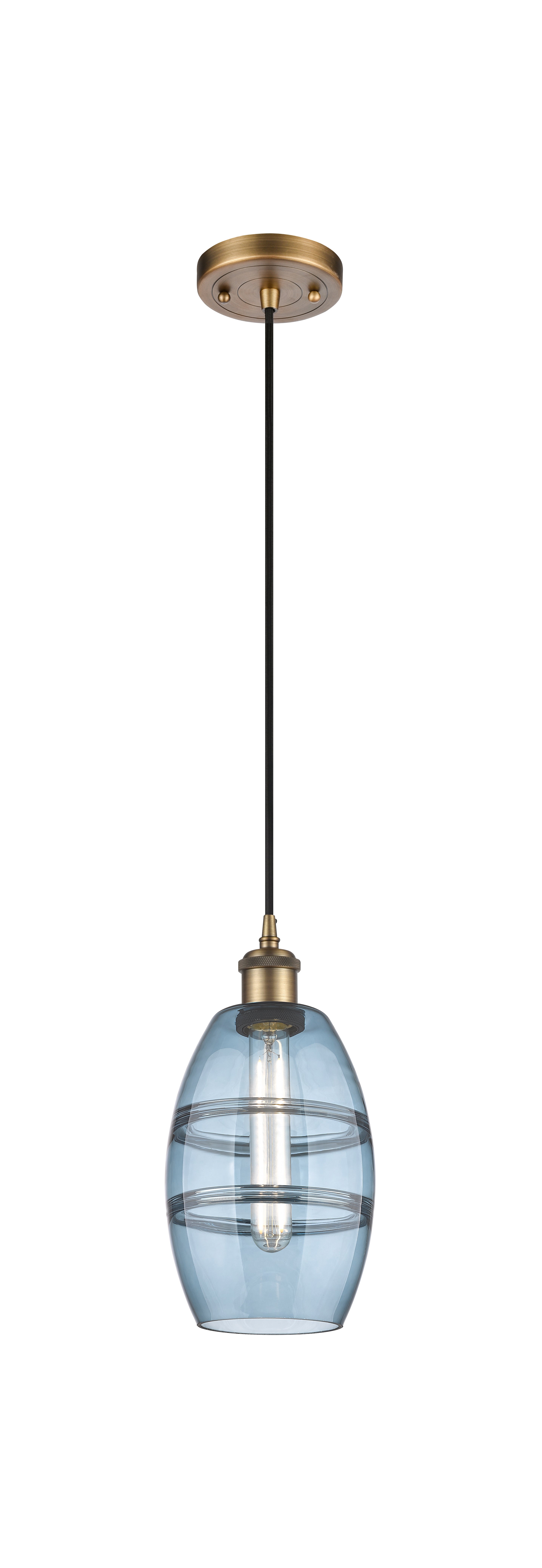 Ballston Mini Pendant Antique Brass Finish