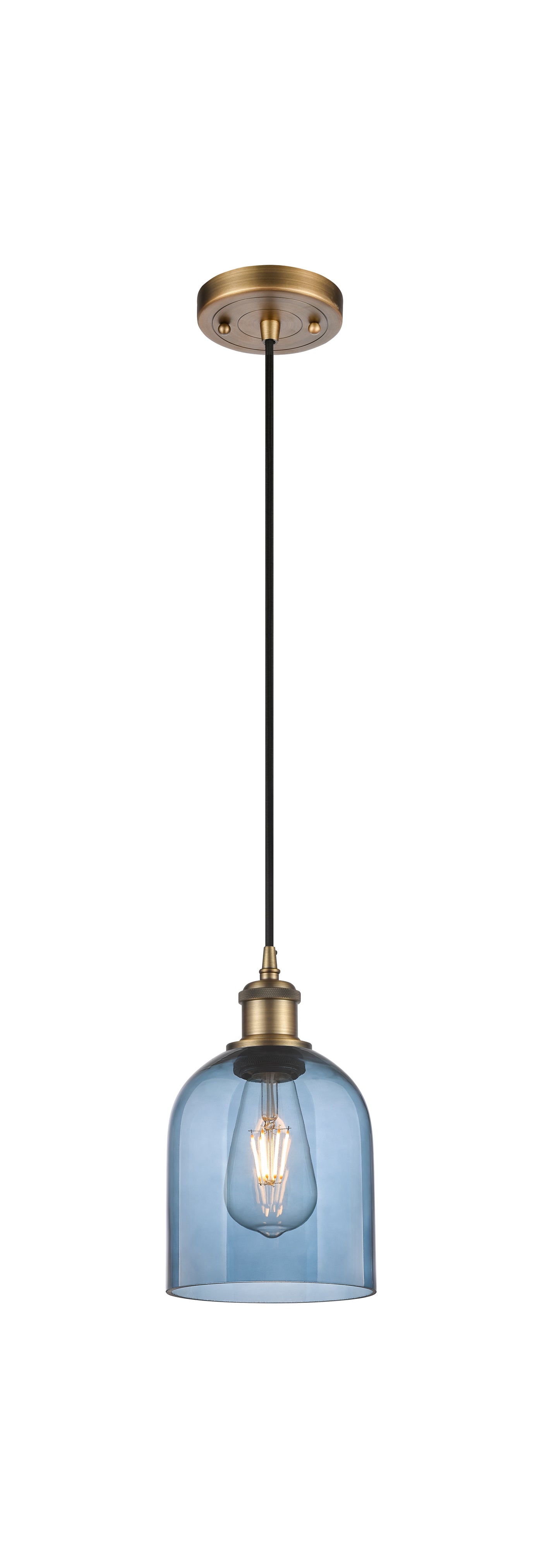 Ballston Mini Pendant Antique Brass Finish