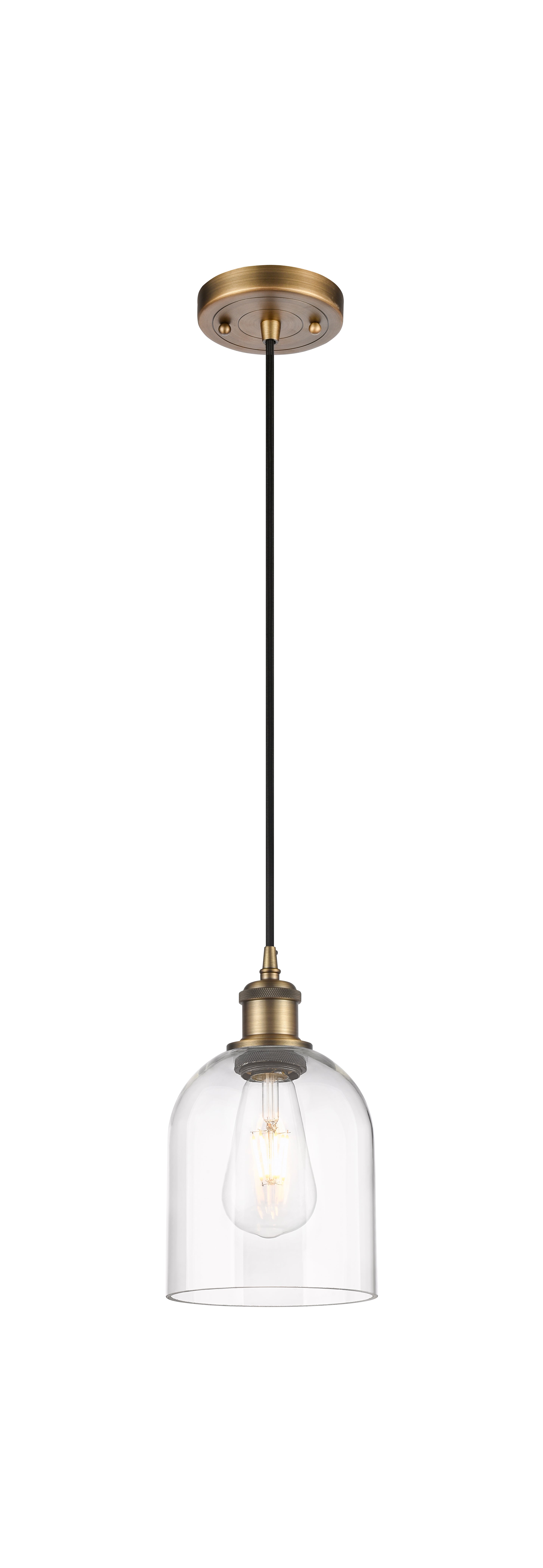 Ballston Mini Pendant Antique Brass Finish