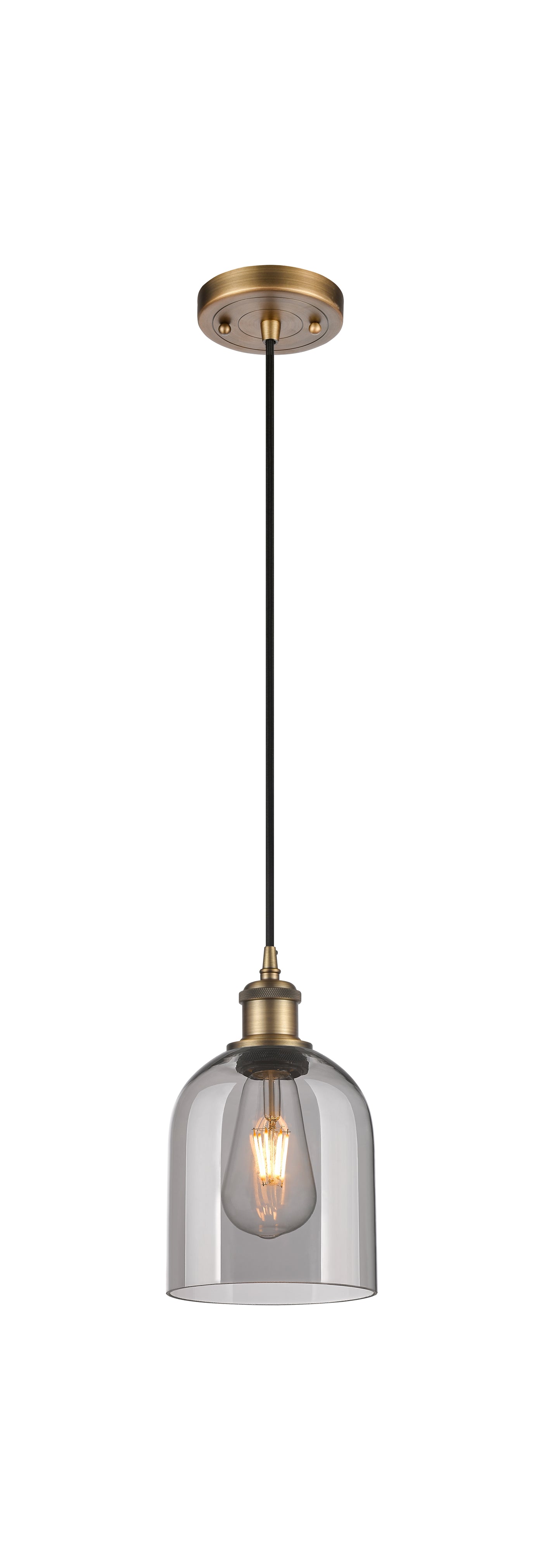 Ballston Mini Pendant Antique Brass Finish