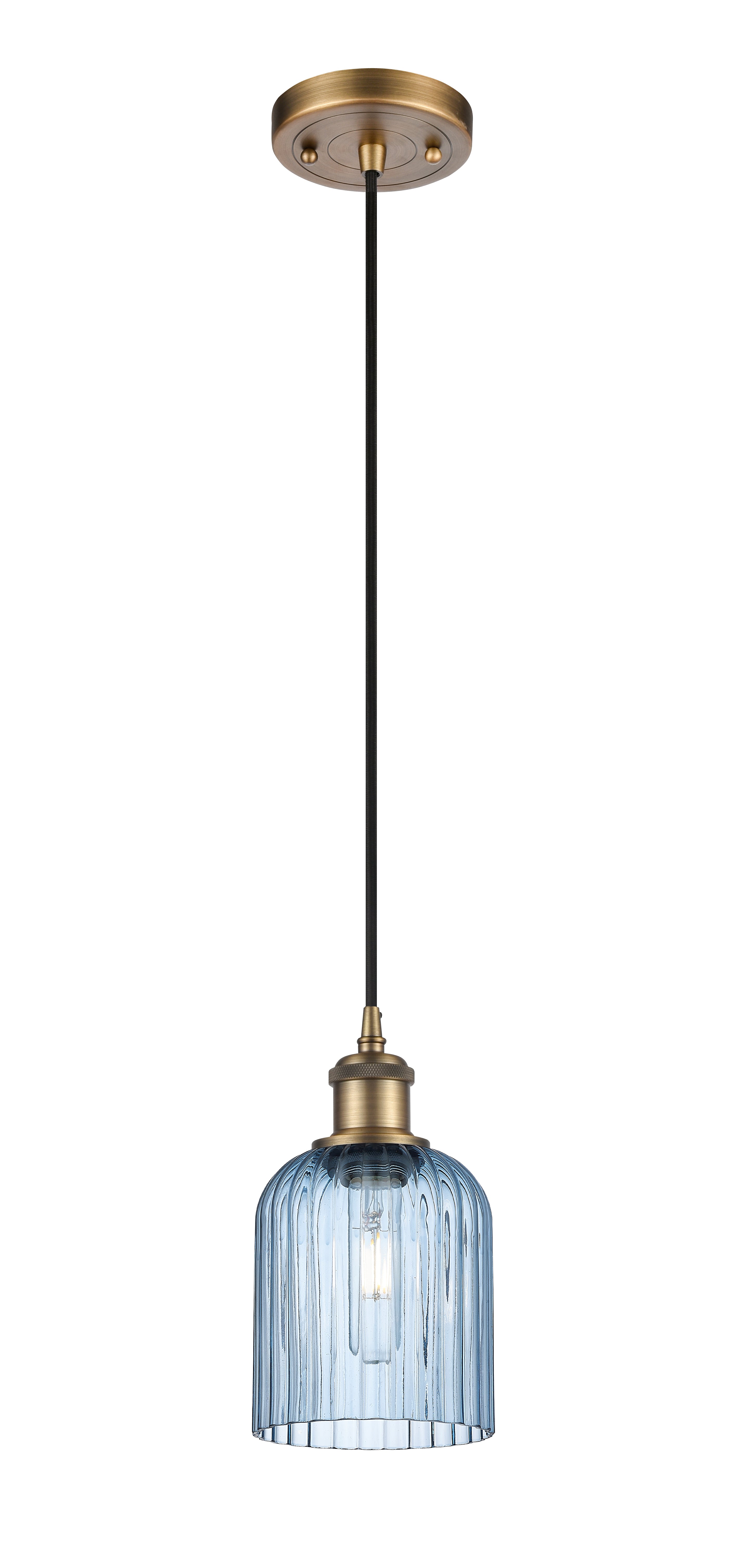 Ballston Mini Pendant Antique Brass Finish