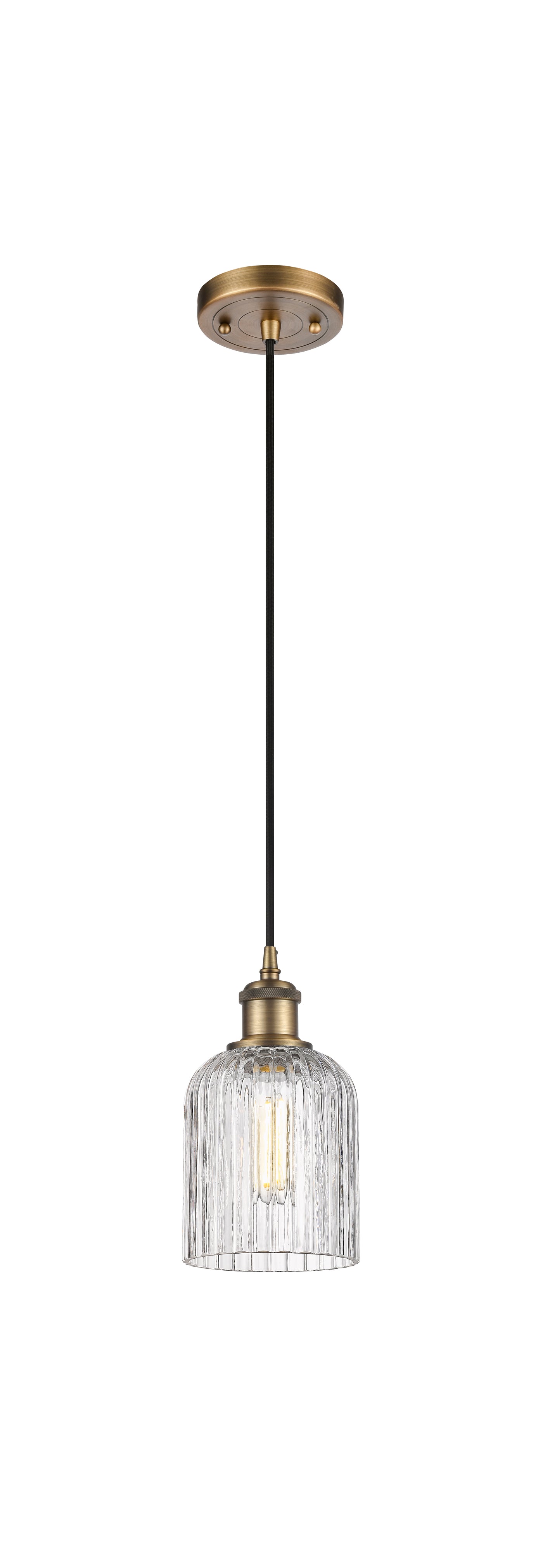 Ballston Mini Pendant Antique Brass Finish