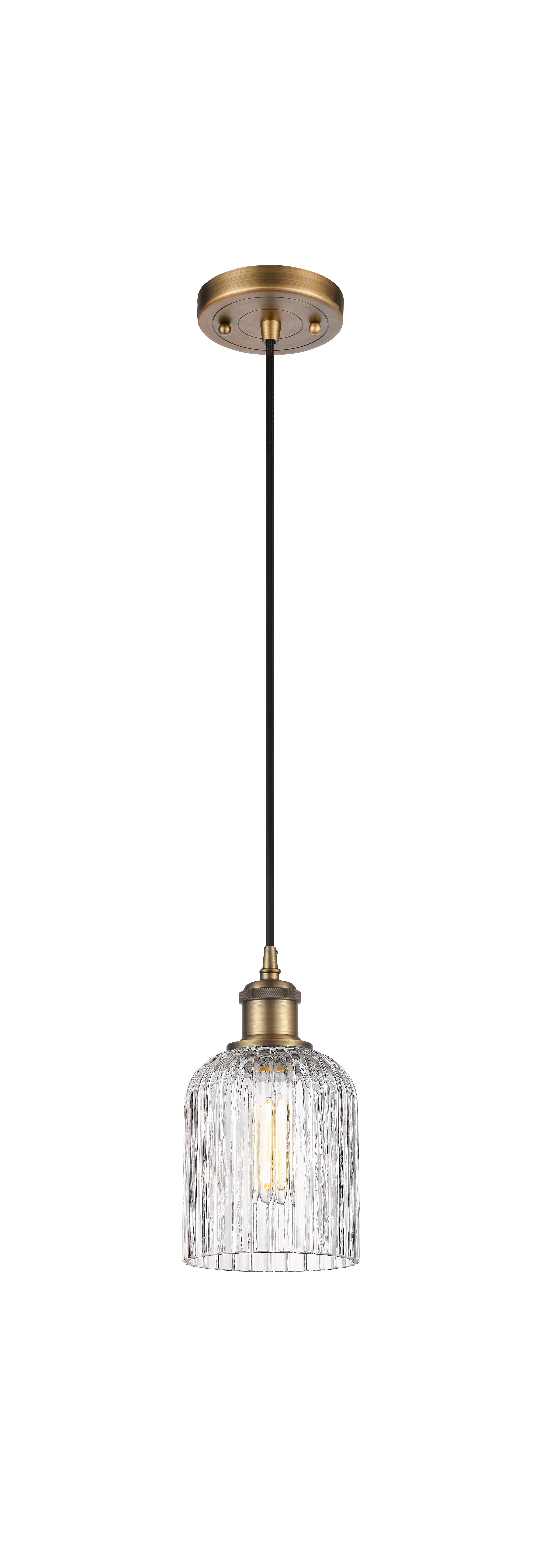 Ballston Mini Pendant Antique Brass Finish