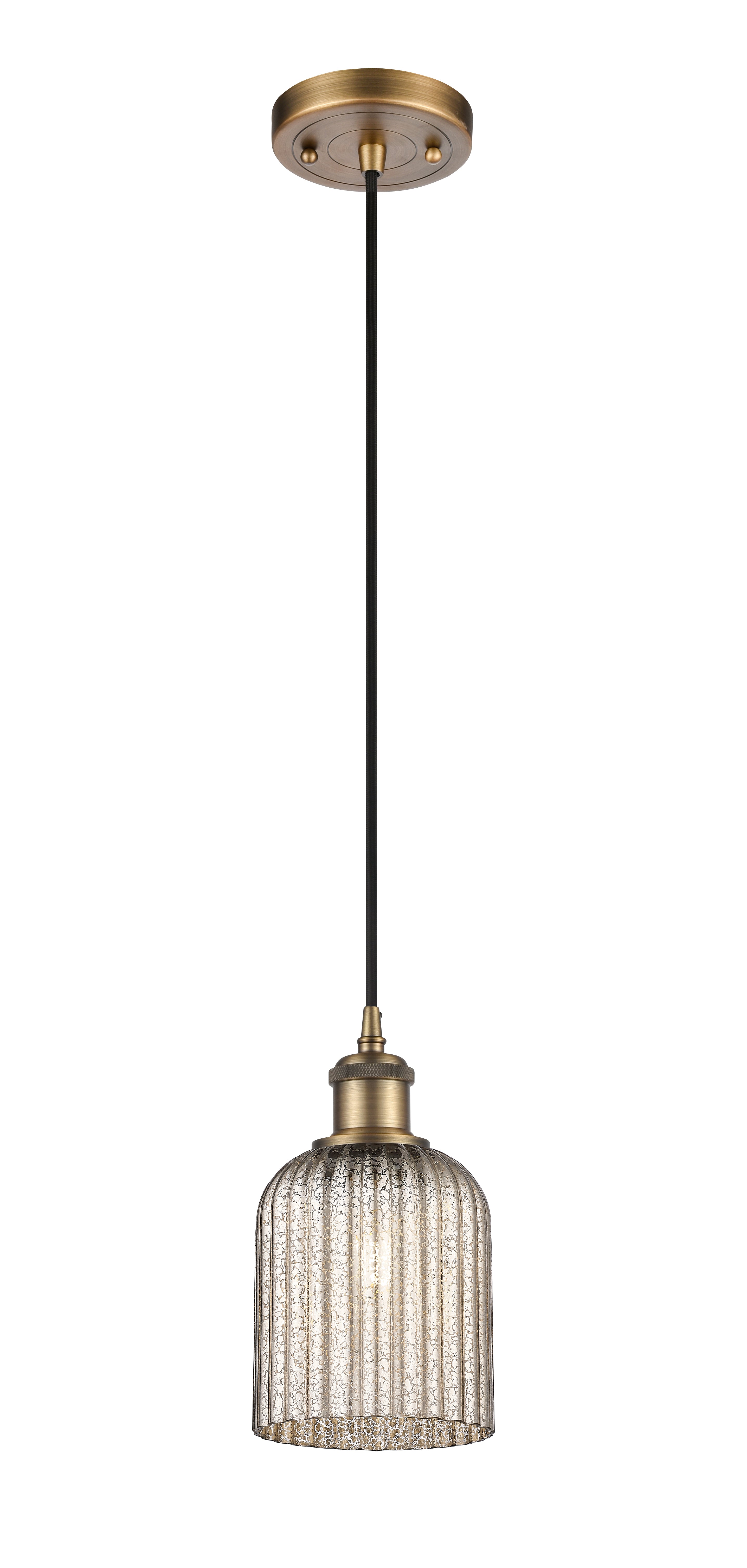Ballston Mini Pendant Antique Brass Finish