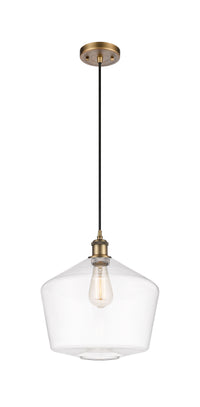 Ballston Mini Pendant Antique Brass 12 Inch