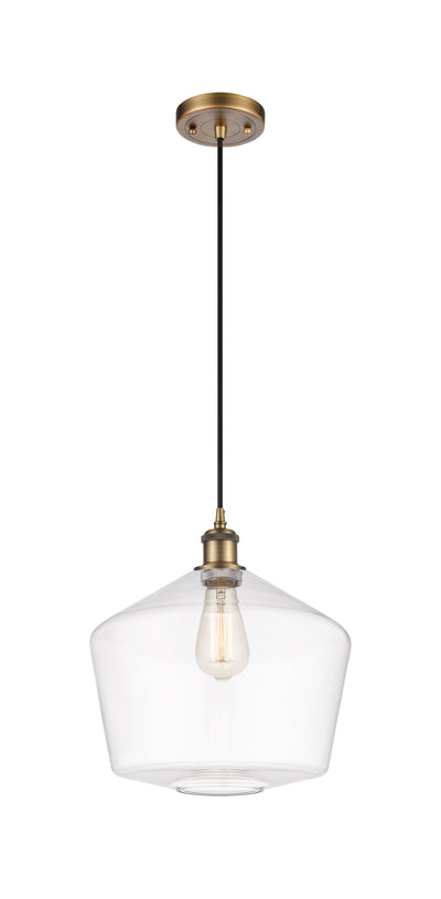 Ballston Mini Pendant Antique Brass 12 Inch
