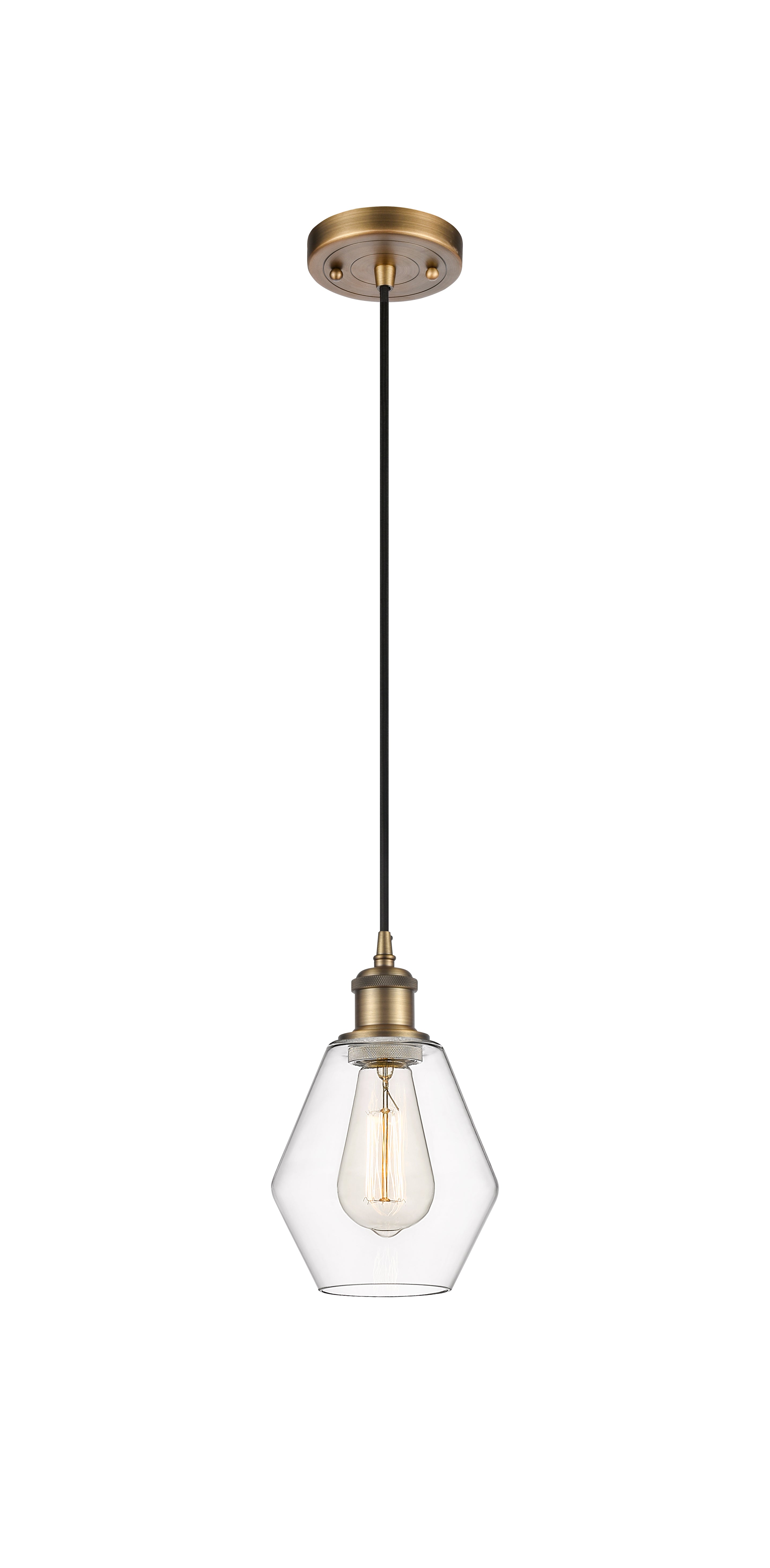 Ballston Mini Pendant Antique Brass Finish