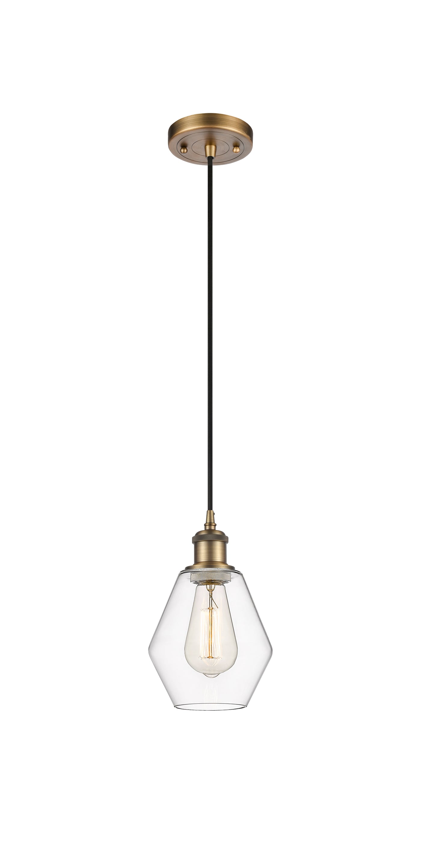Ballston Mini Pendant Antique Brass Finish