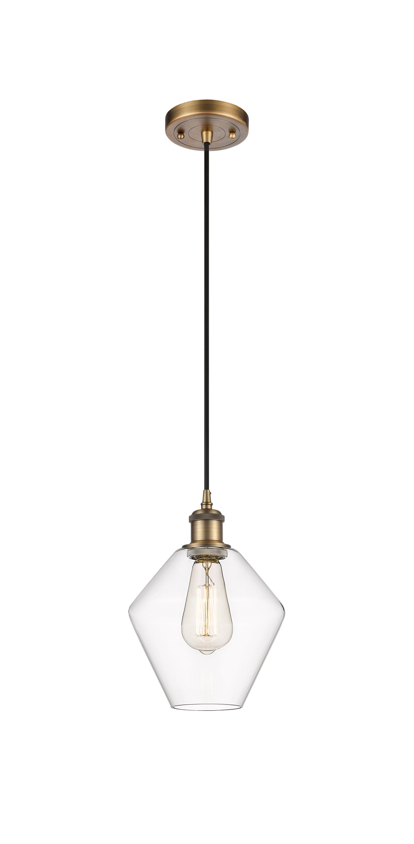 Ballston Mini Pendant Antique Brass Finish