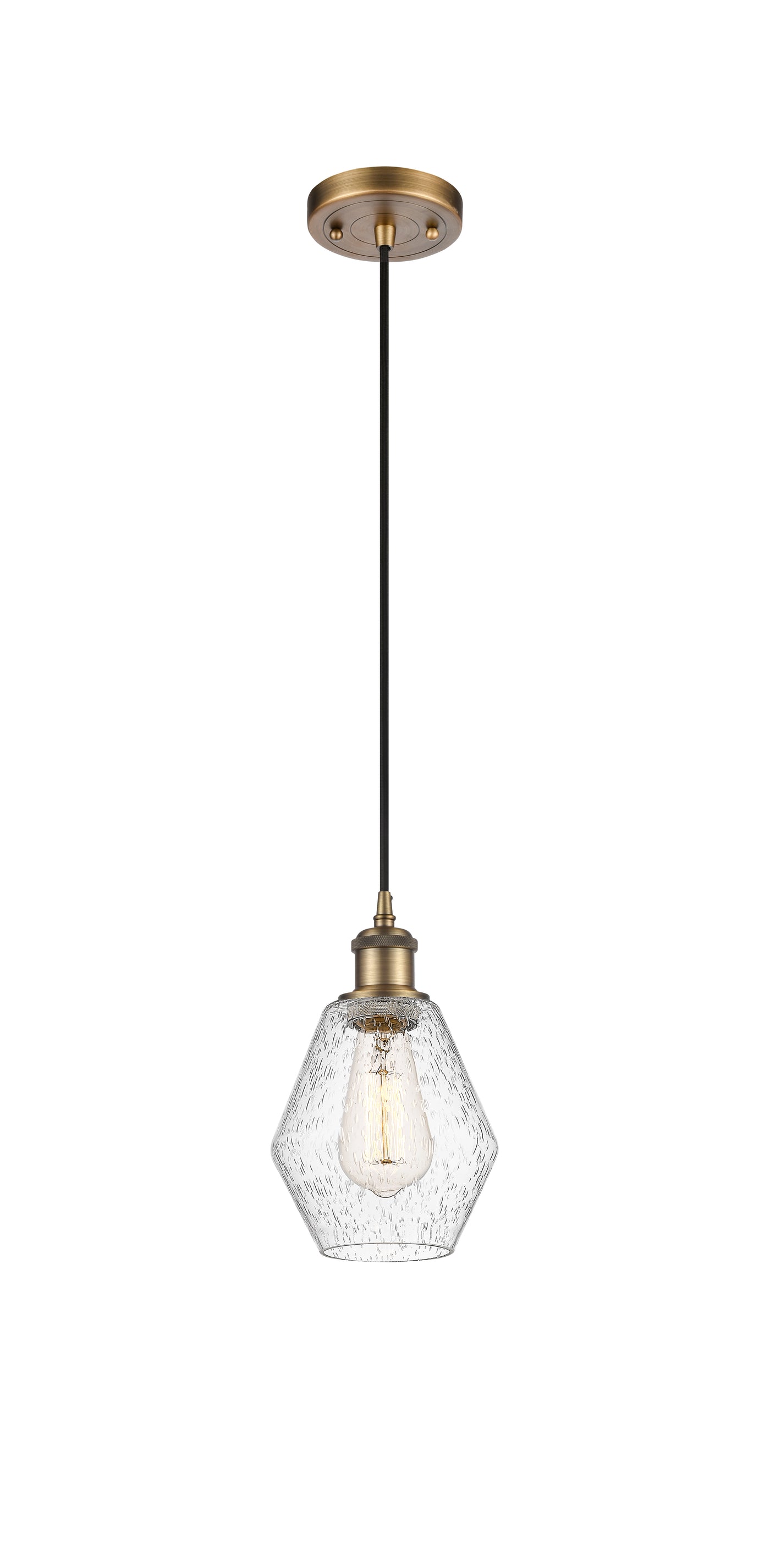 Ballston Mini Pendant Antique Brass Finish