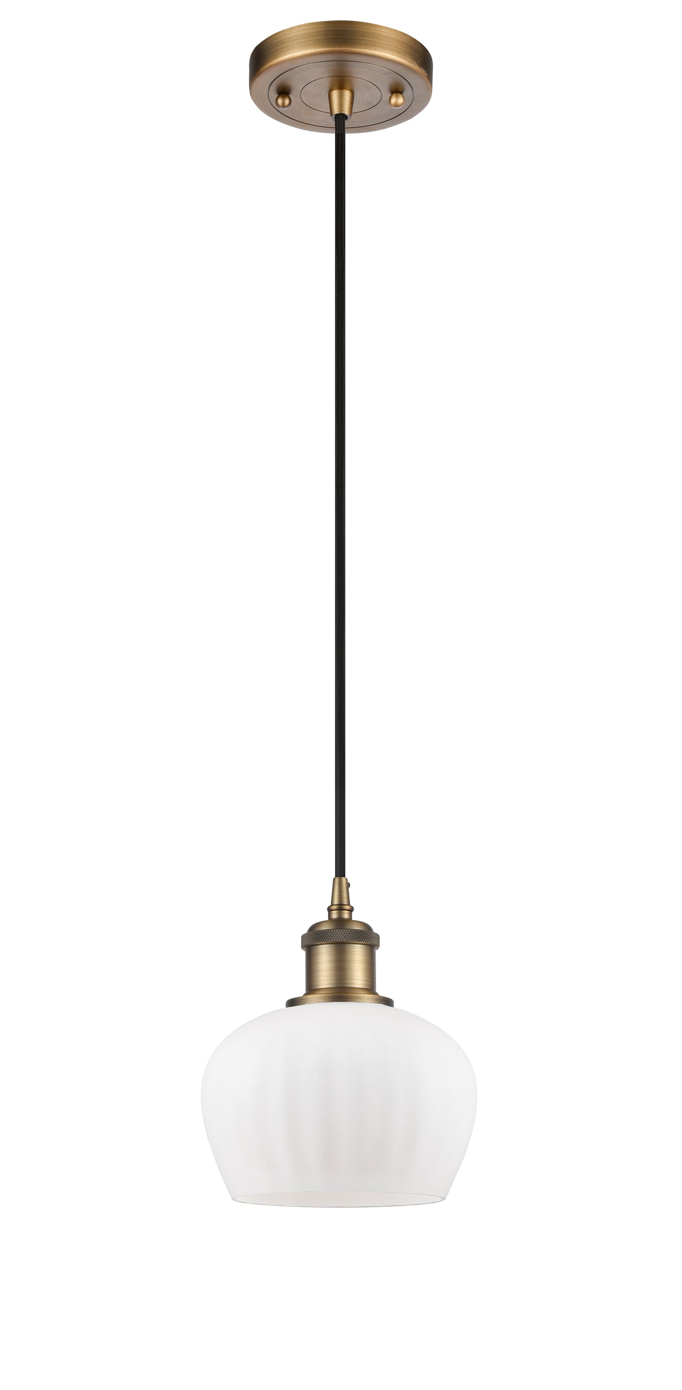 Ballston Mini Pendant Antique Brass Finish