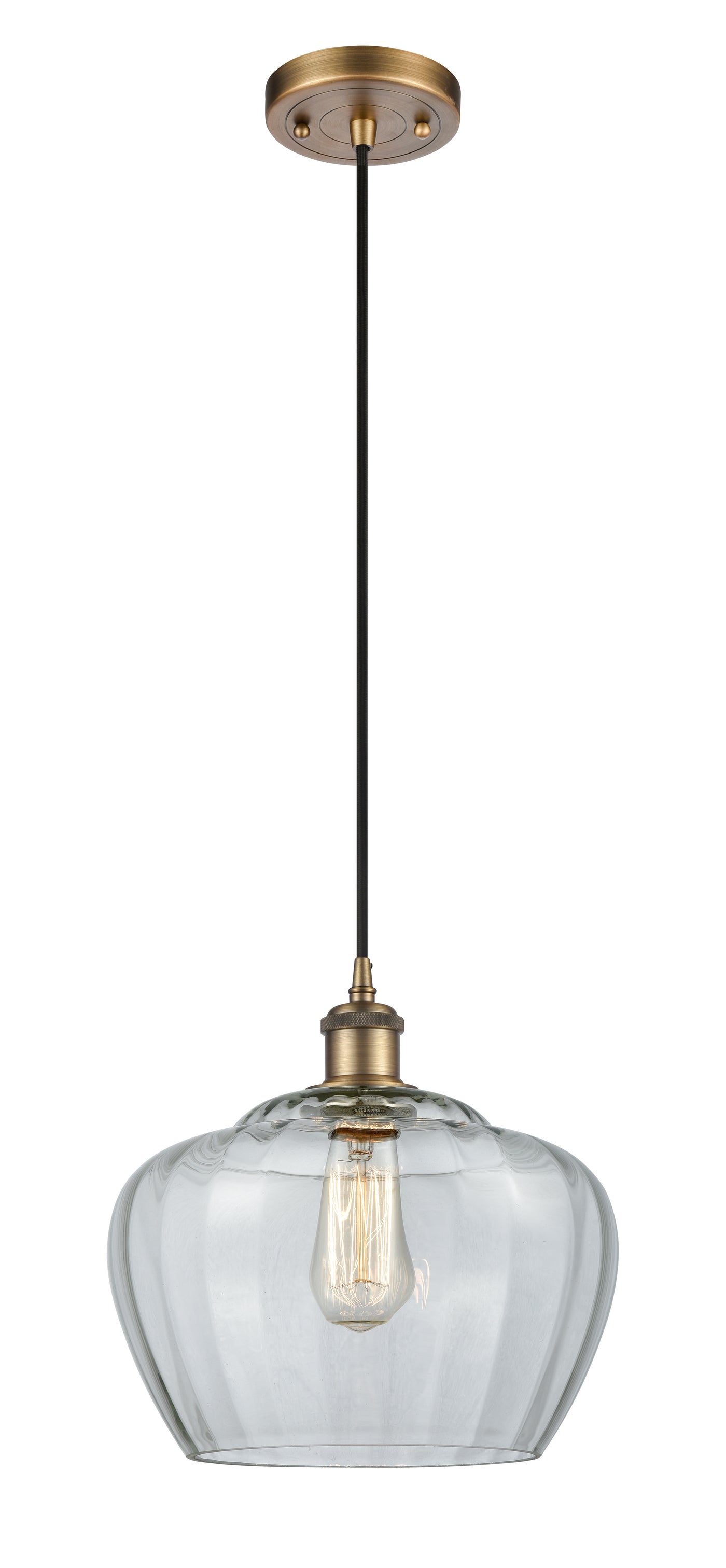 Ballston Mini Pendant Antique Brass Finish